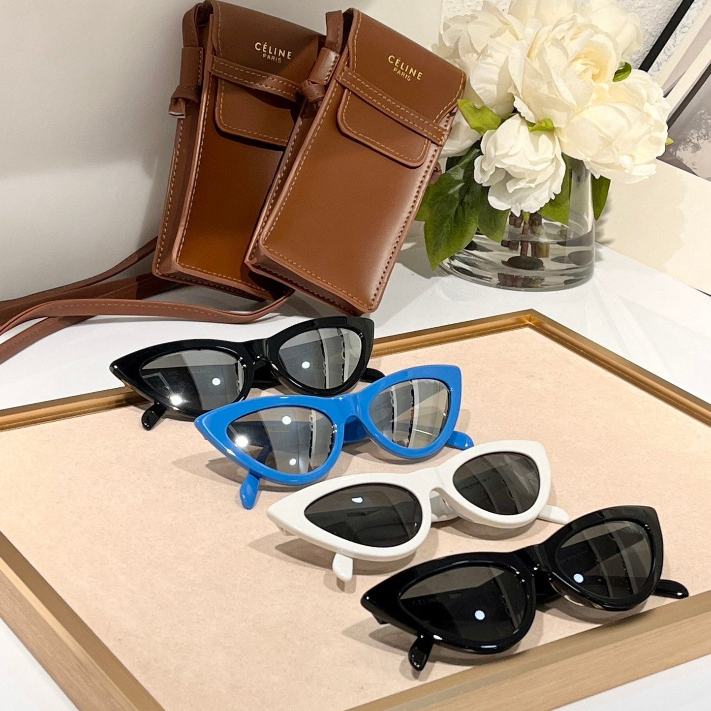 Celine TRIOMPHE CAT EYE SUNGLASS CL40019 IN ACETATE