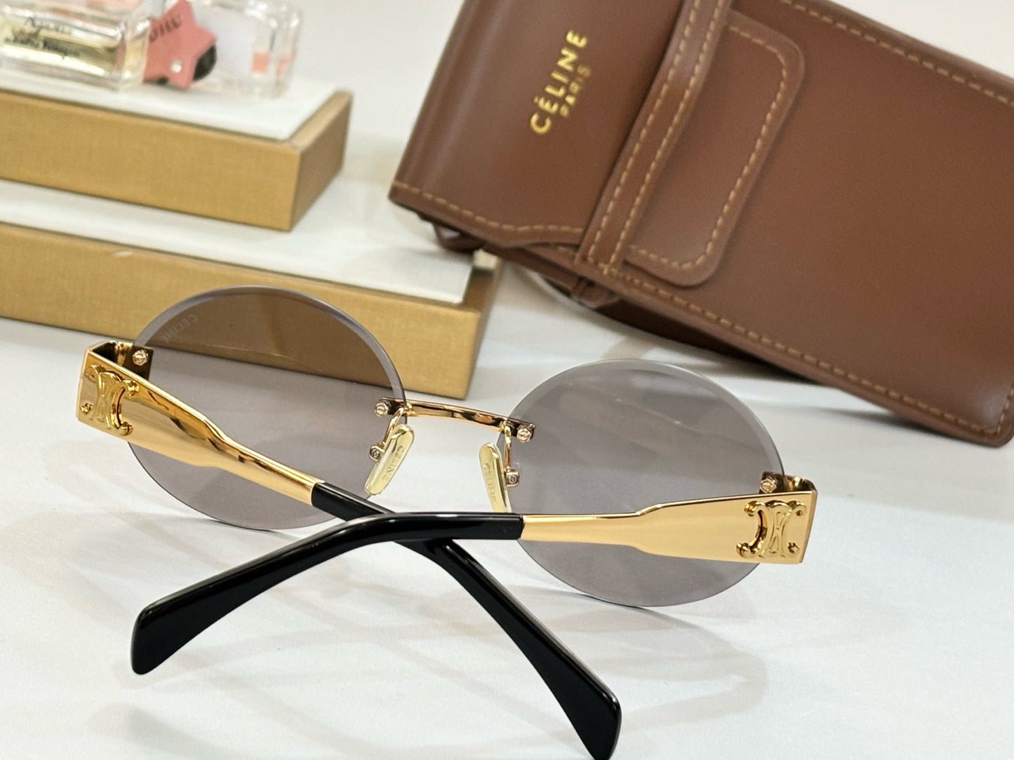Celine TRIOMPHE SUNGLASS CL42121U IN METAL
