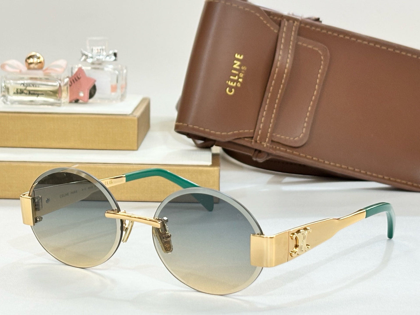 Celine TRIOMPHE SUNGLASS CL42121U IN METAL