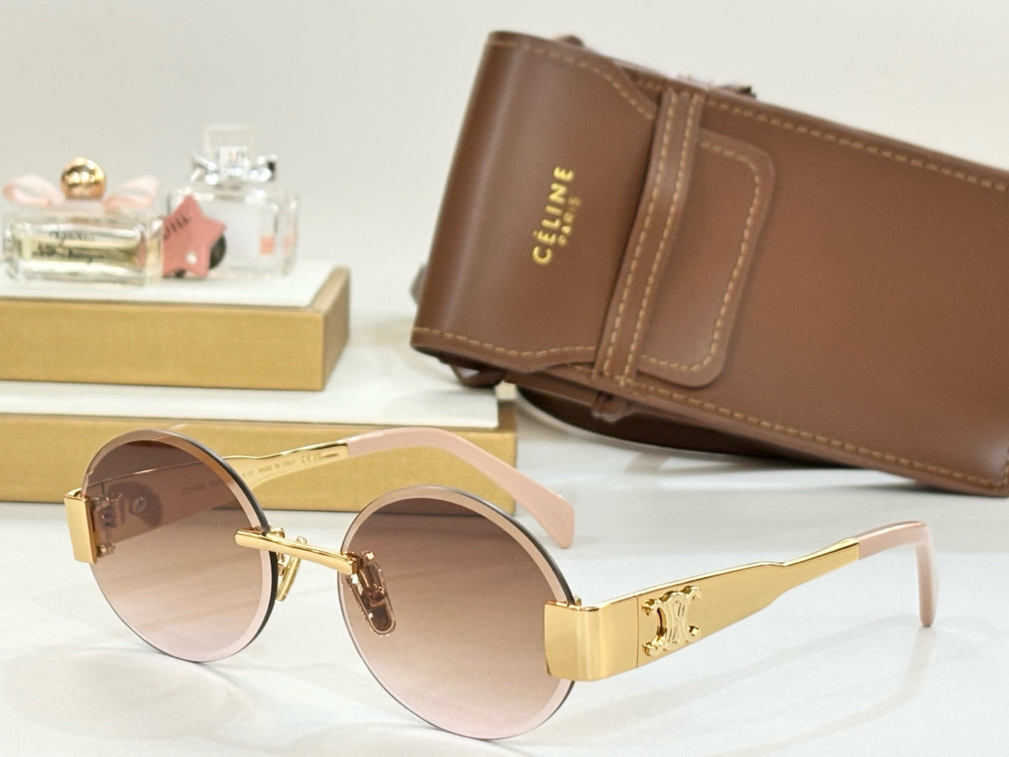 Celine TRIOMPHE SUNGLASS CL42121U IN METAL