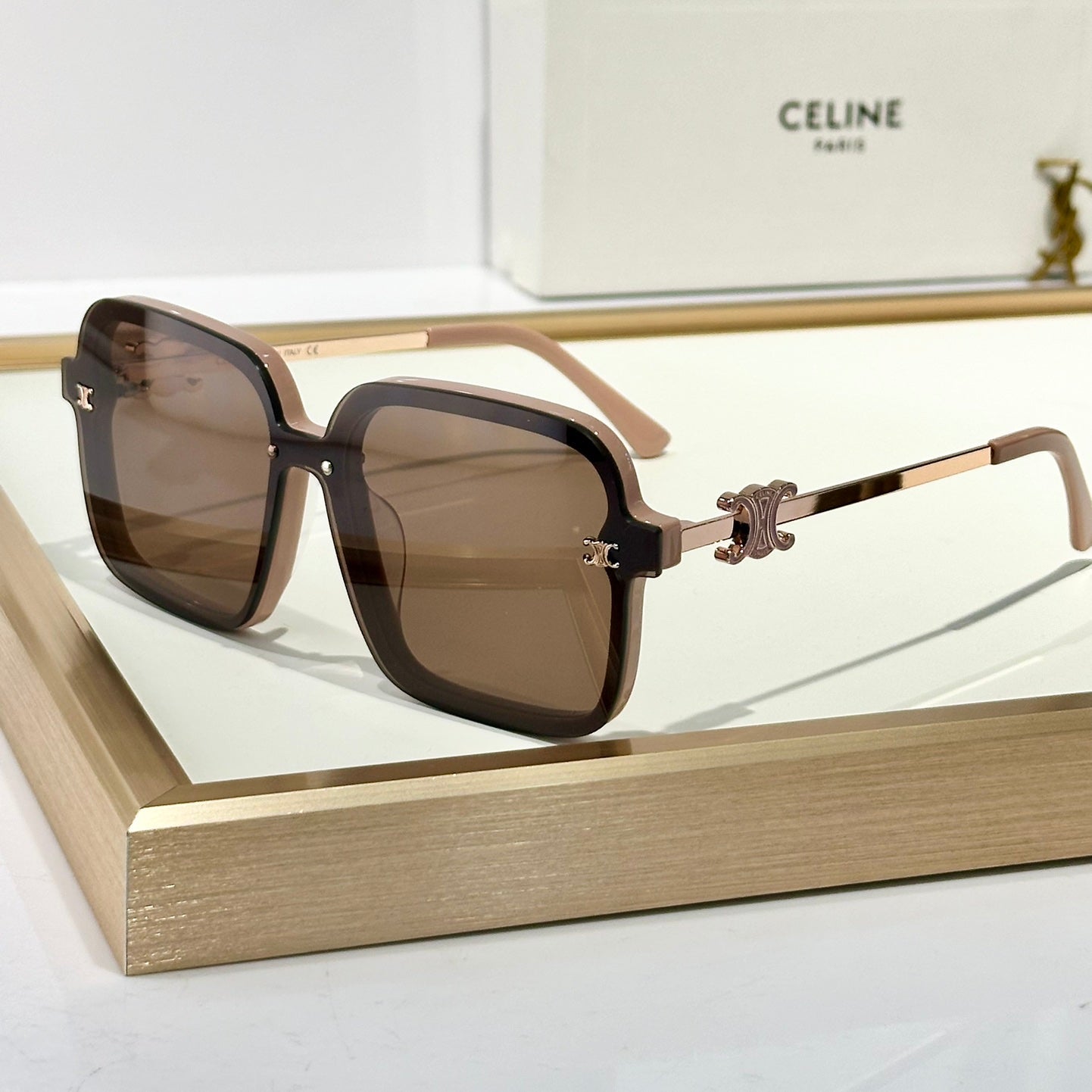 Celine TRIOMPHE SUNGLASSES CL40247U IN METAL