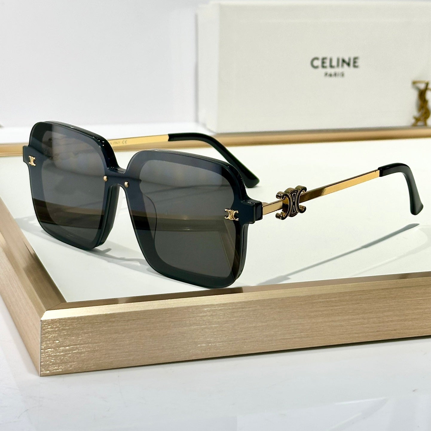 Celine TRIOMPHE SUNGLASSES CL40247U IN METAL