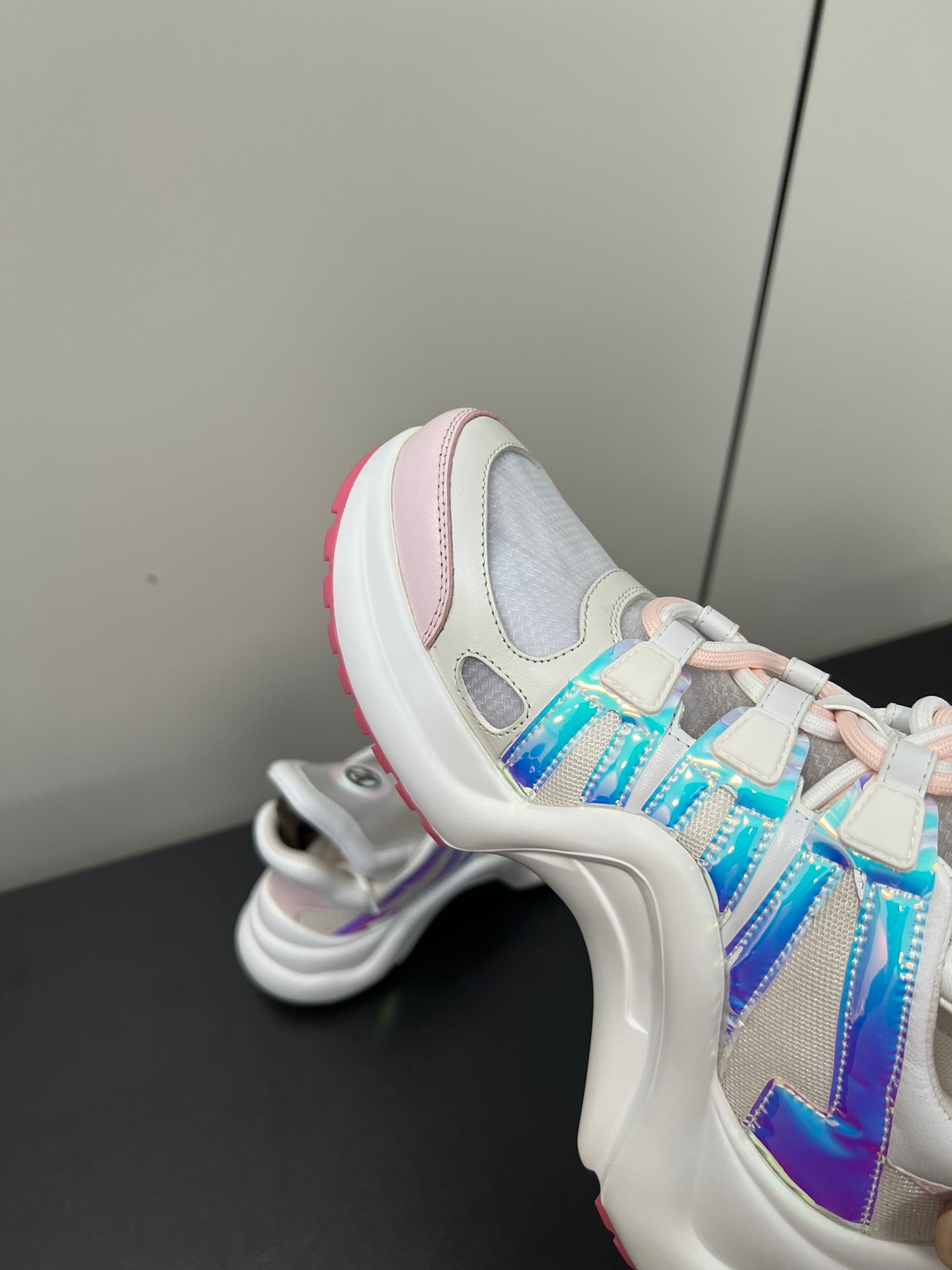 Louis Vuitton Archlight Sneaker 50mm White Mix Pink Fabric