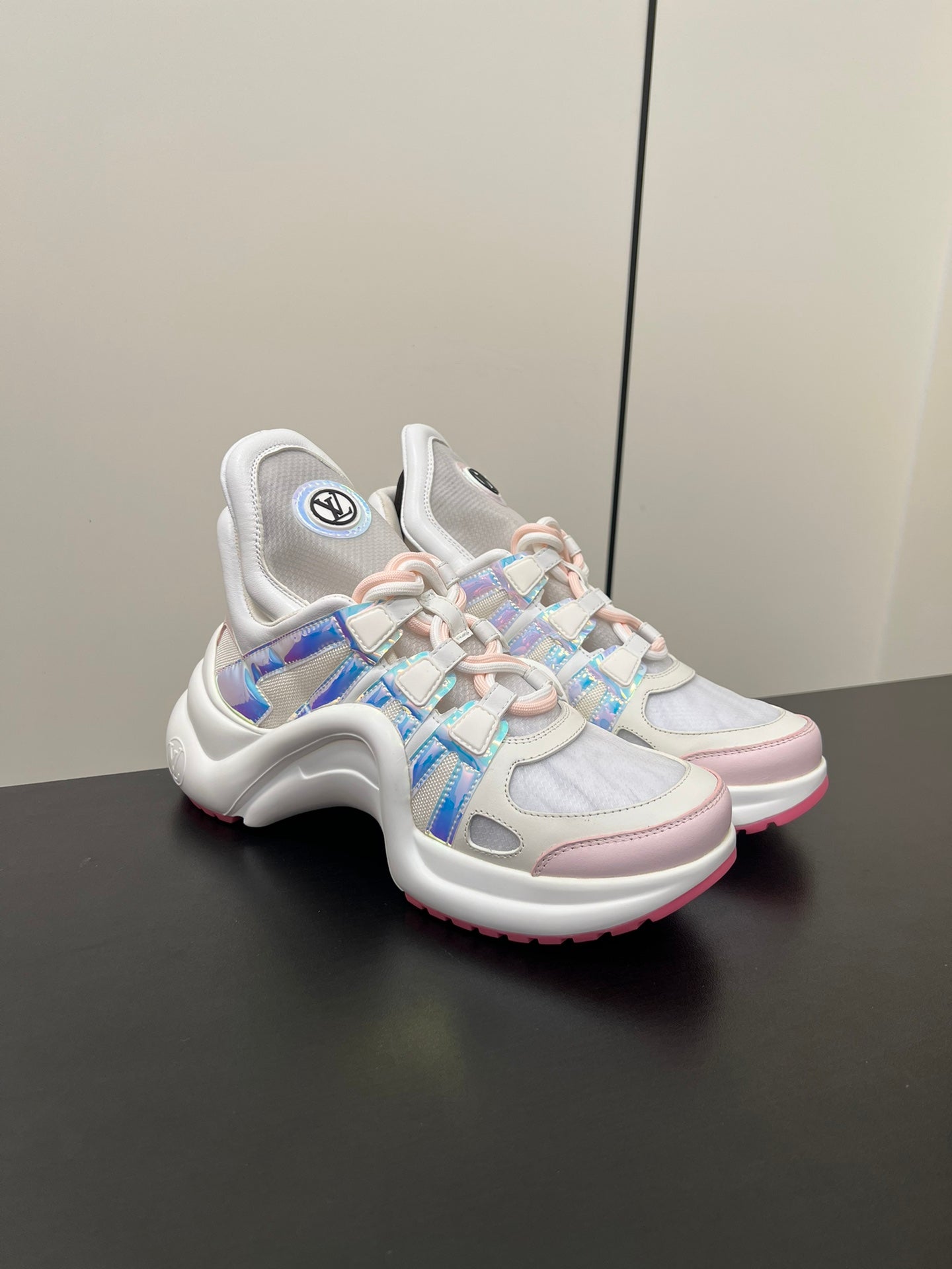 Louis Vuitton Archlight Sneaker 50mm White Mix Pink Fabric
