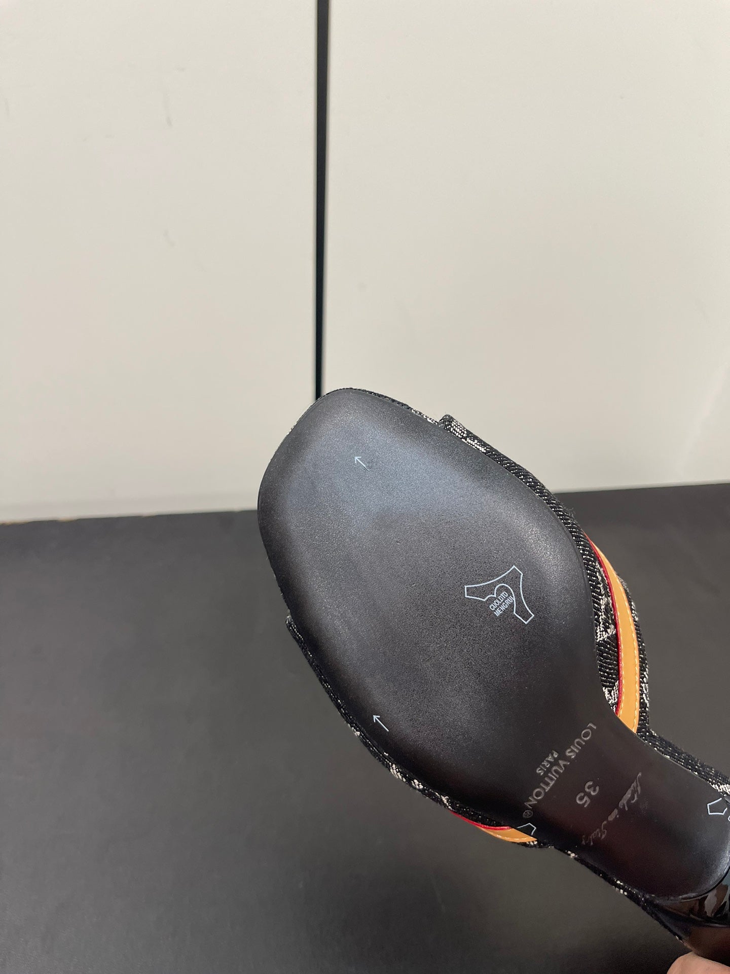 Louis Vuitton neo revival 50 black monogram denim calfskin