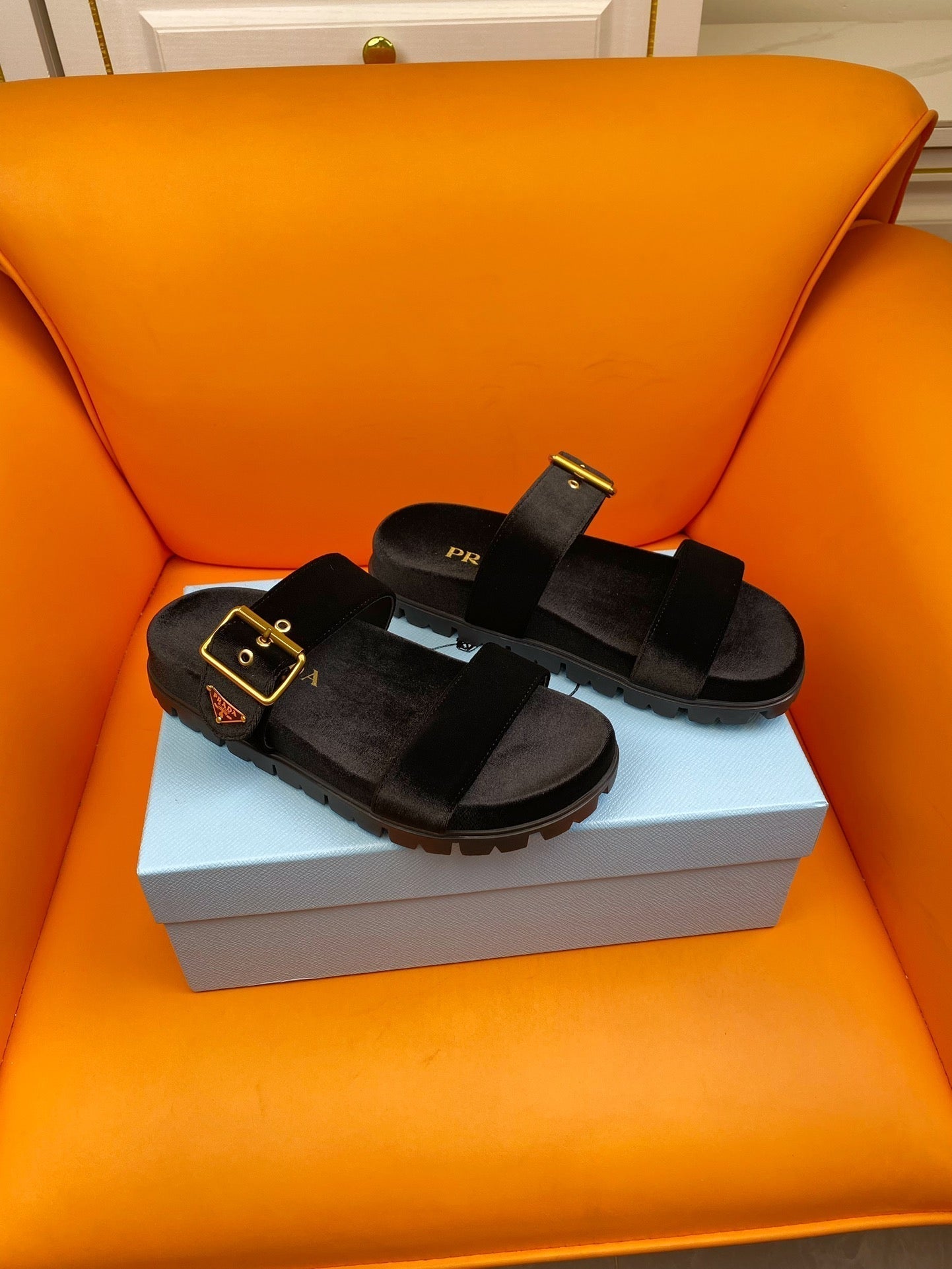 PRADA Slides 10 Velvet Oak