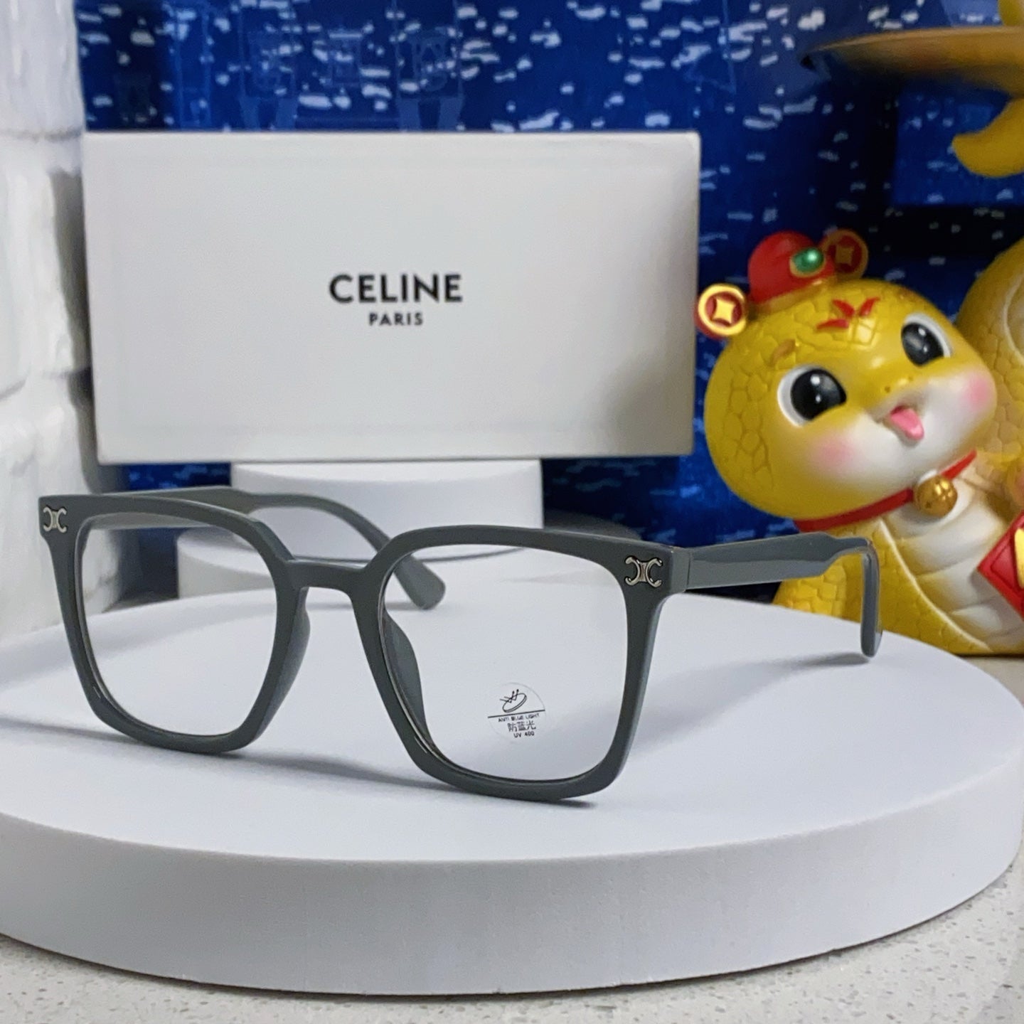 Celine TRIOMPHE SUNGLASSES 563253 IN GREY ACETATE