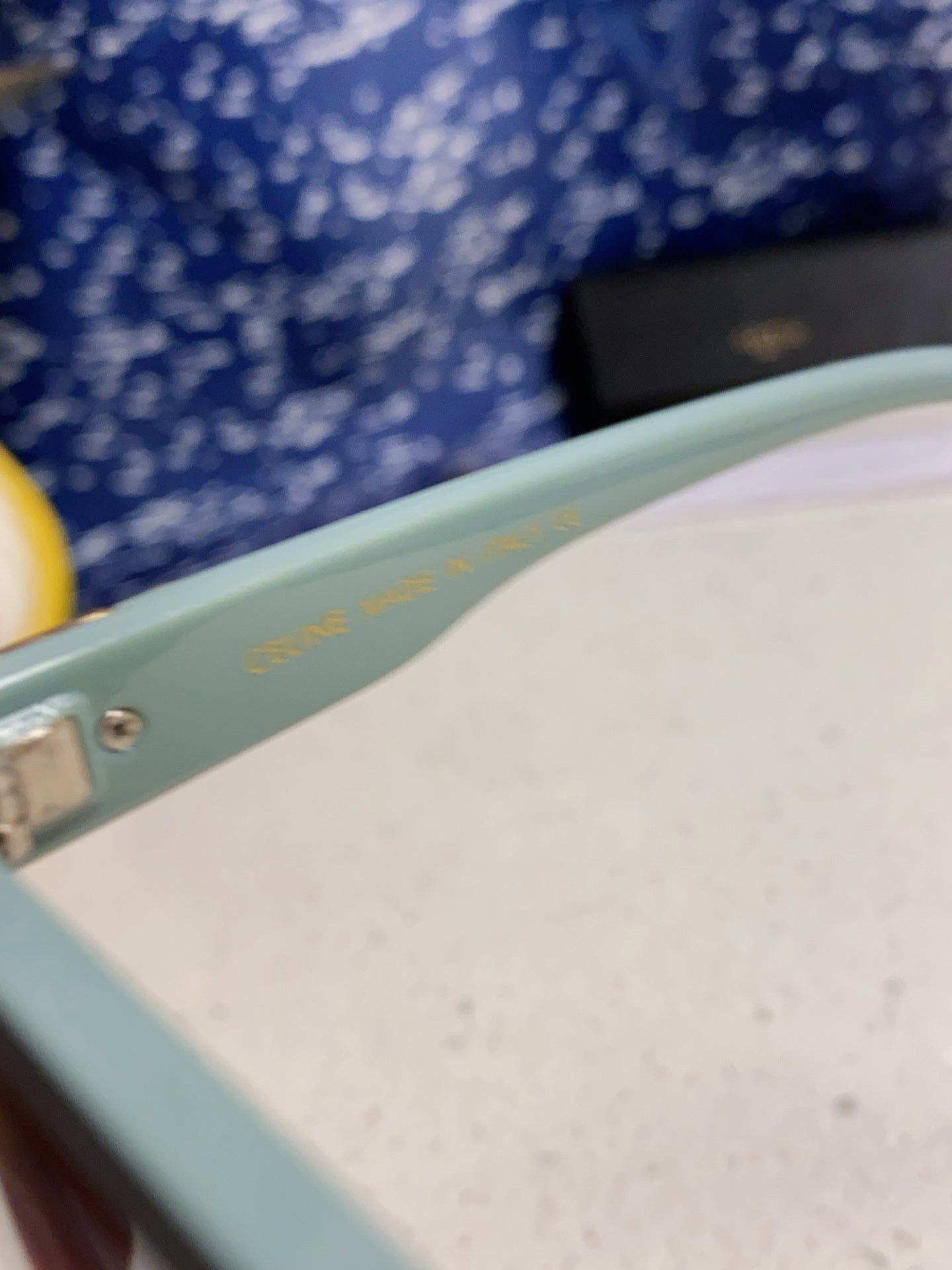 Celine TRIOMPHE SUNGLASSES 548632 IN BABY BLUE ACETATE