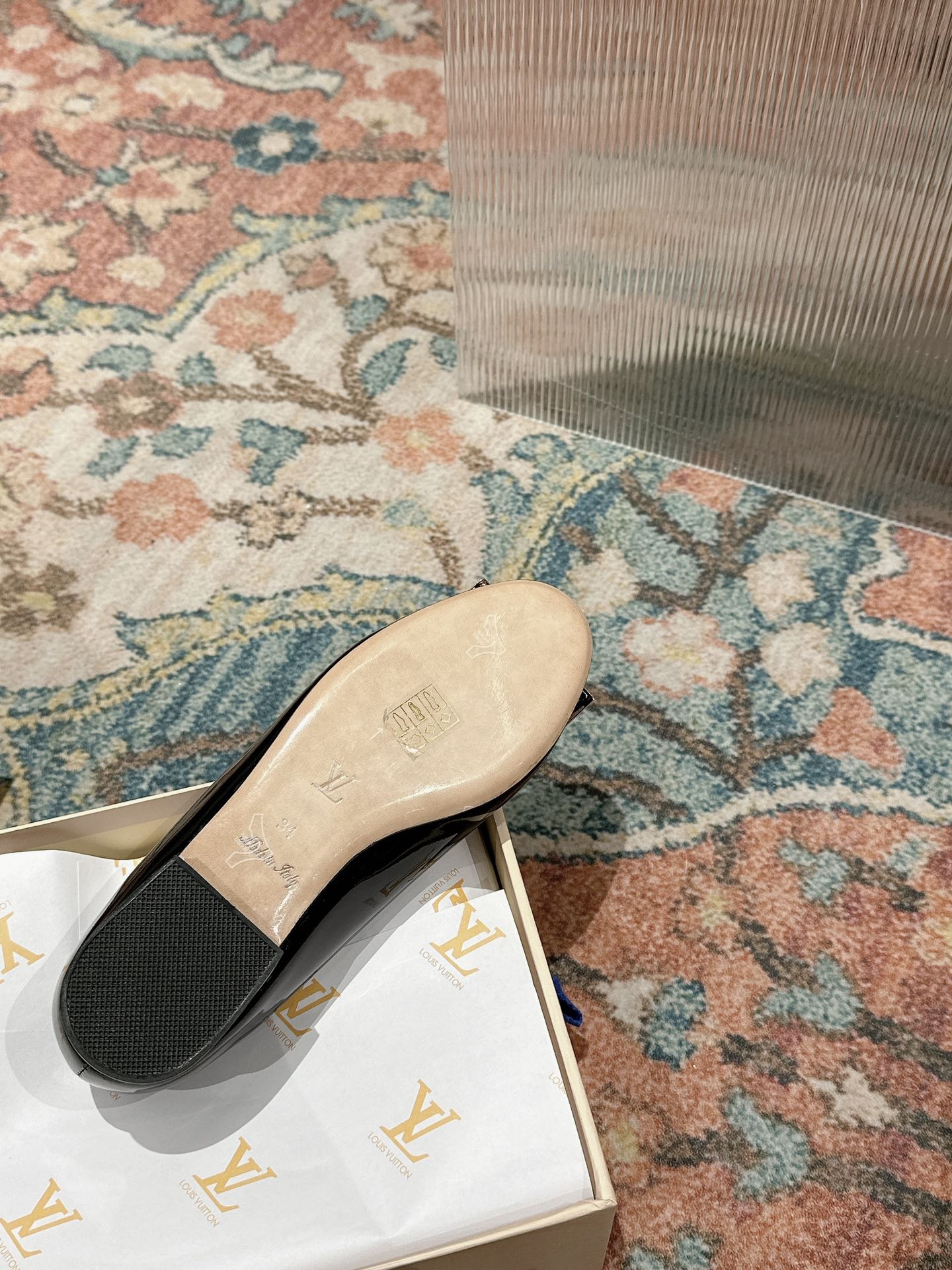 Louis Vuitton Shake Flat Ballerina Black Lambskin