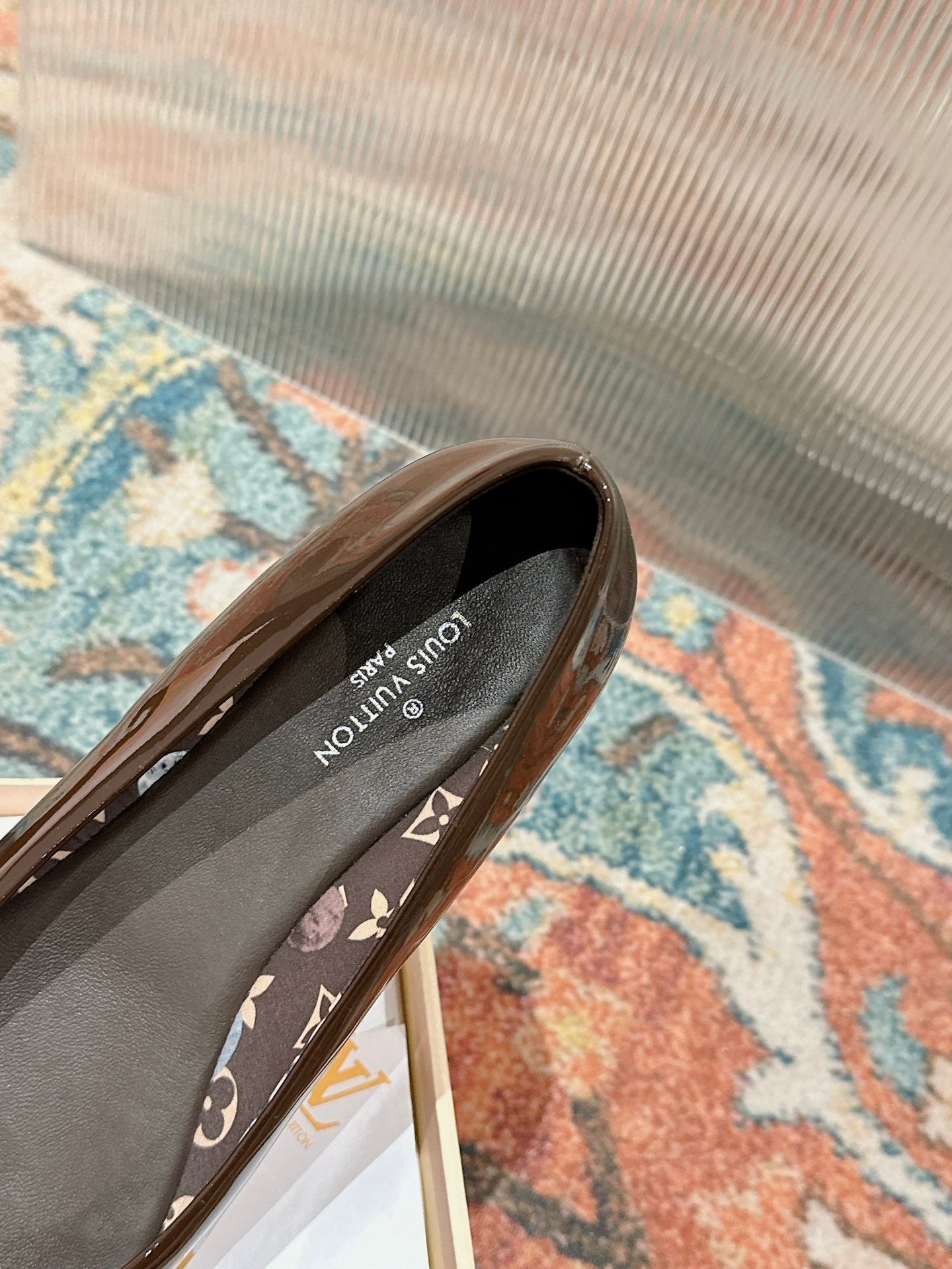 Louis Vuitton Popi Flat Ballerina Brown Cowhide