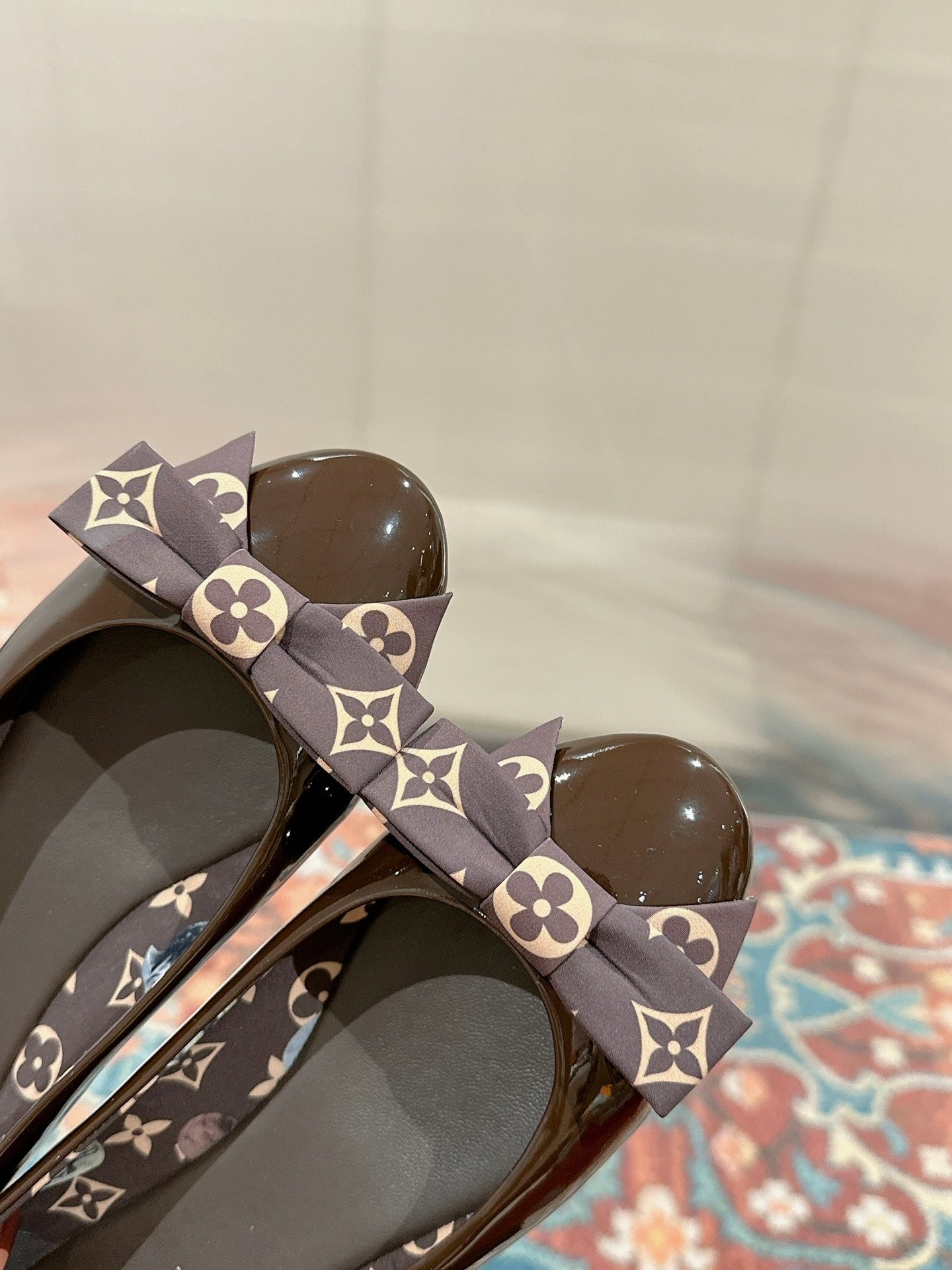 Louis Vuitton Popi Flat Ballerina Brown Cowhide