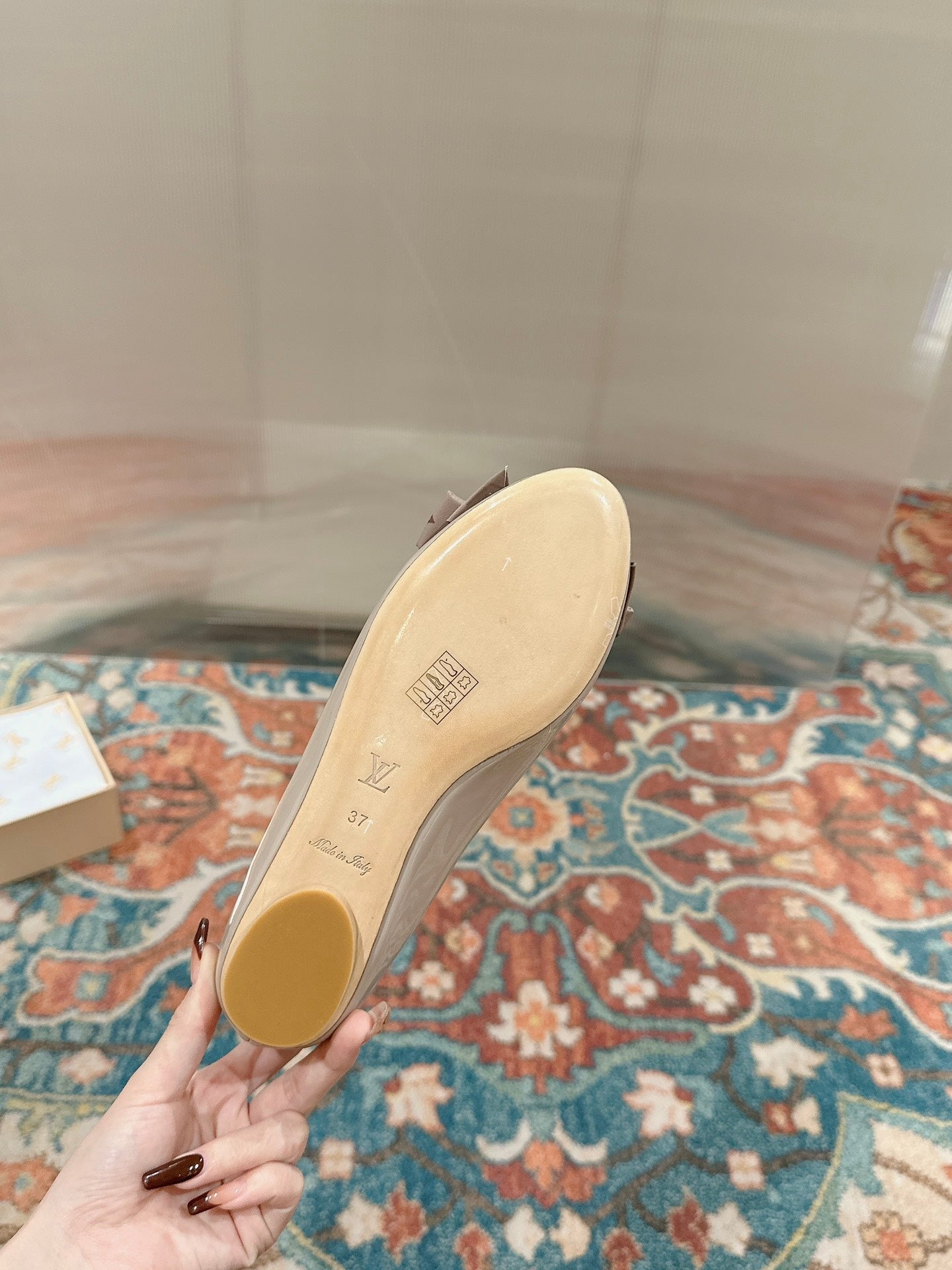 Louis Vuitton Popi Flat Ballerina Cosmic Latte Cowhide