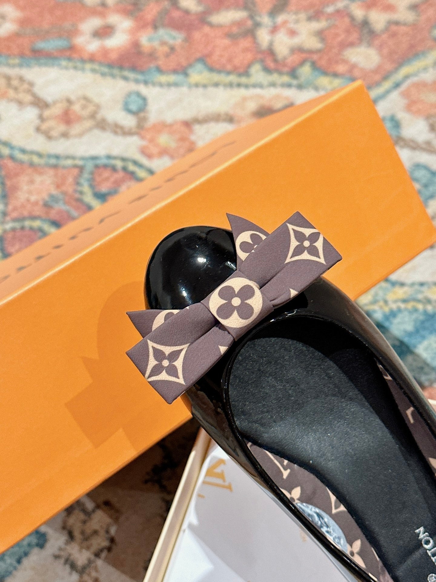 Louis Vuitton Popi Flat Ballerina Black Cowhide