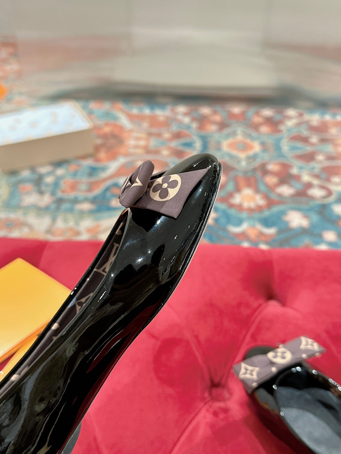 Louis Vuitton Popi Flat Ballerina Black Cowhide