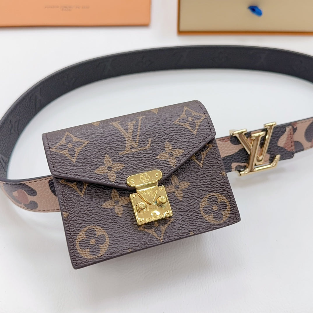 Louis Vuitton Metis Belt Bag 30 Camo Pattern Brown Monogram