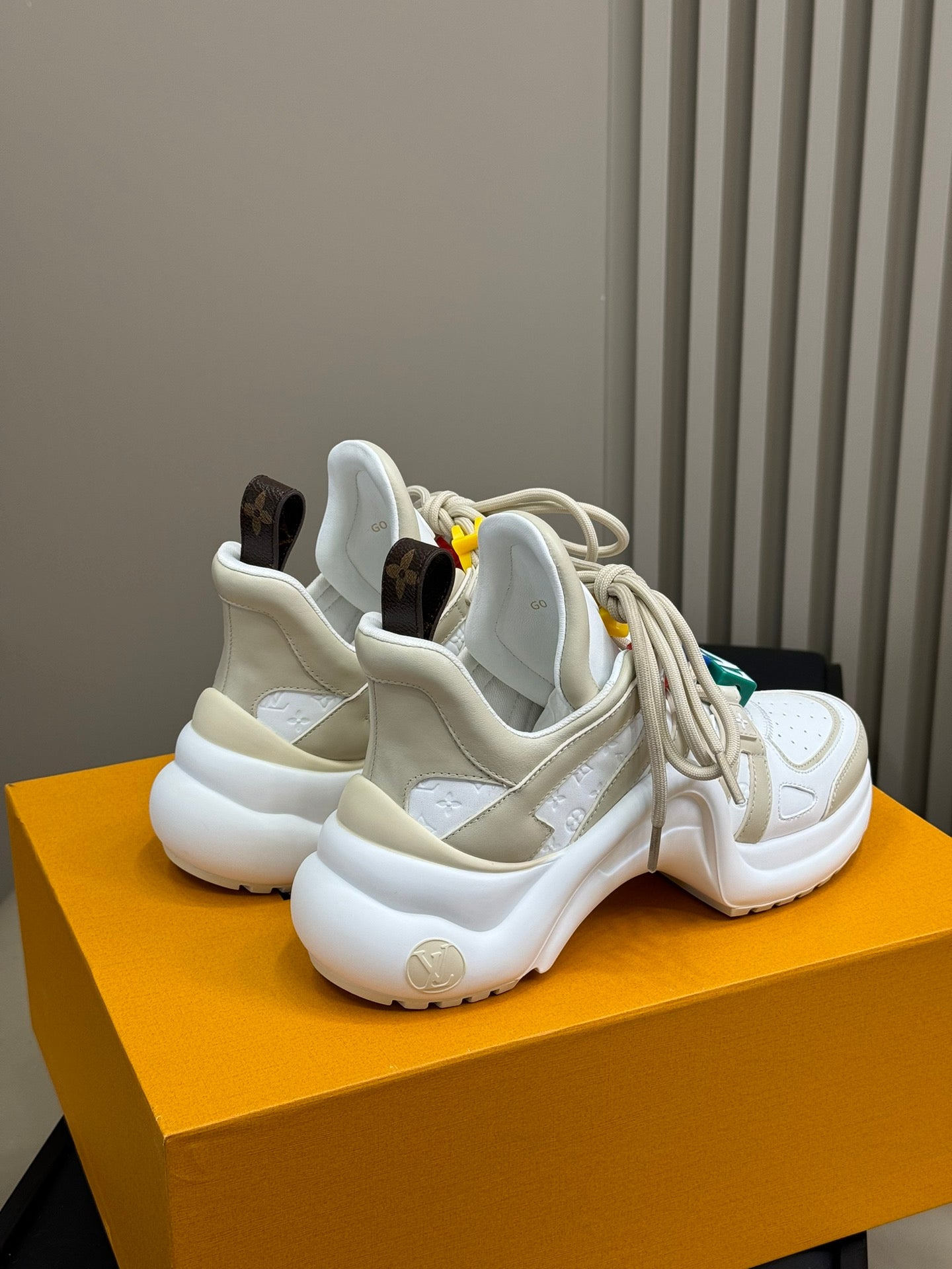 Louis Vuitton Archlight Sneaker White Mix Beige Calfskin