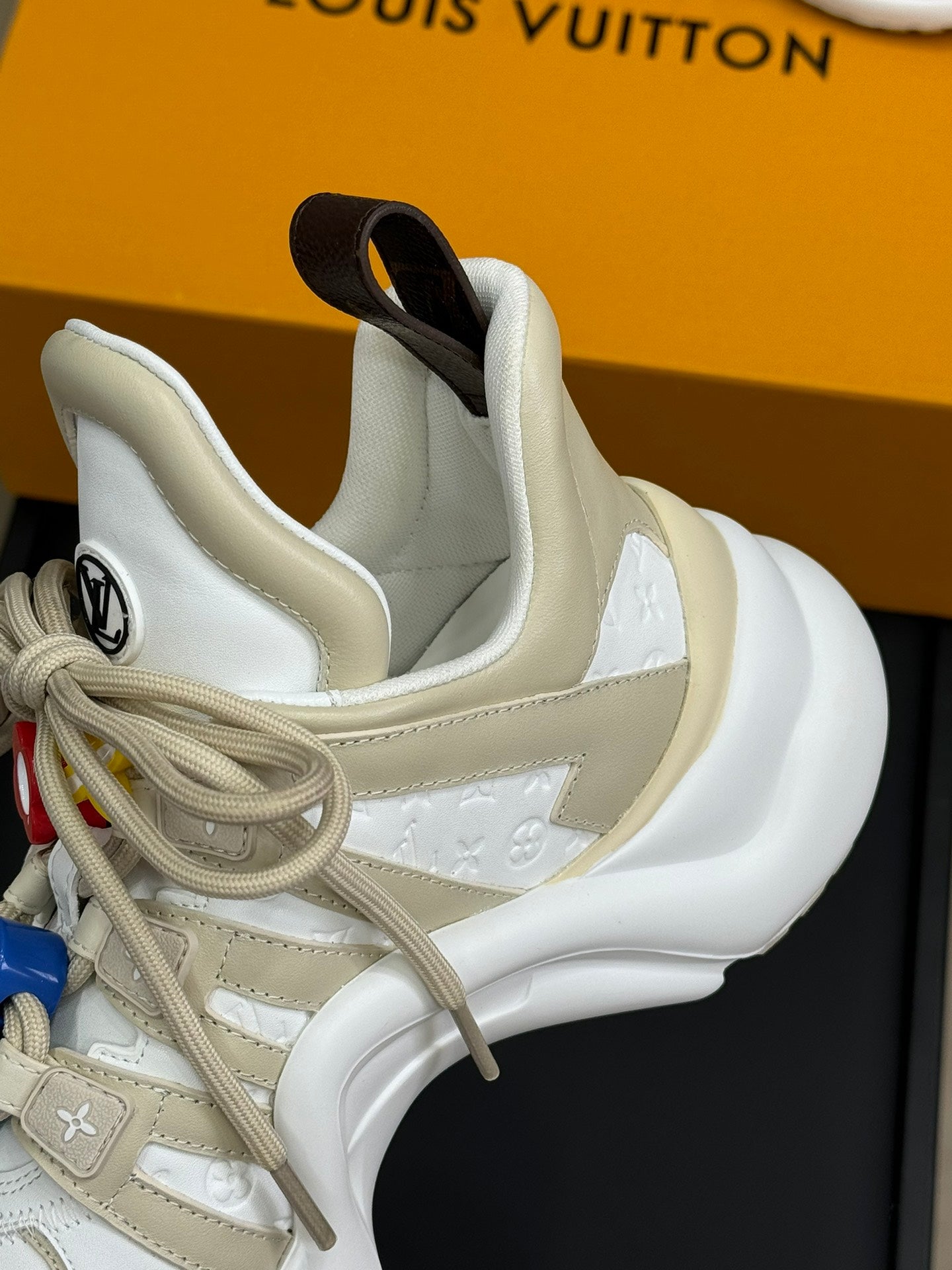 Louis Vuitton Archlight Sneaker White Mix Beige Calfskin