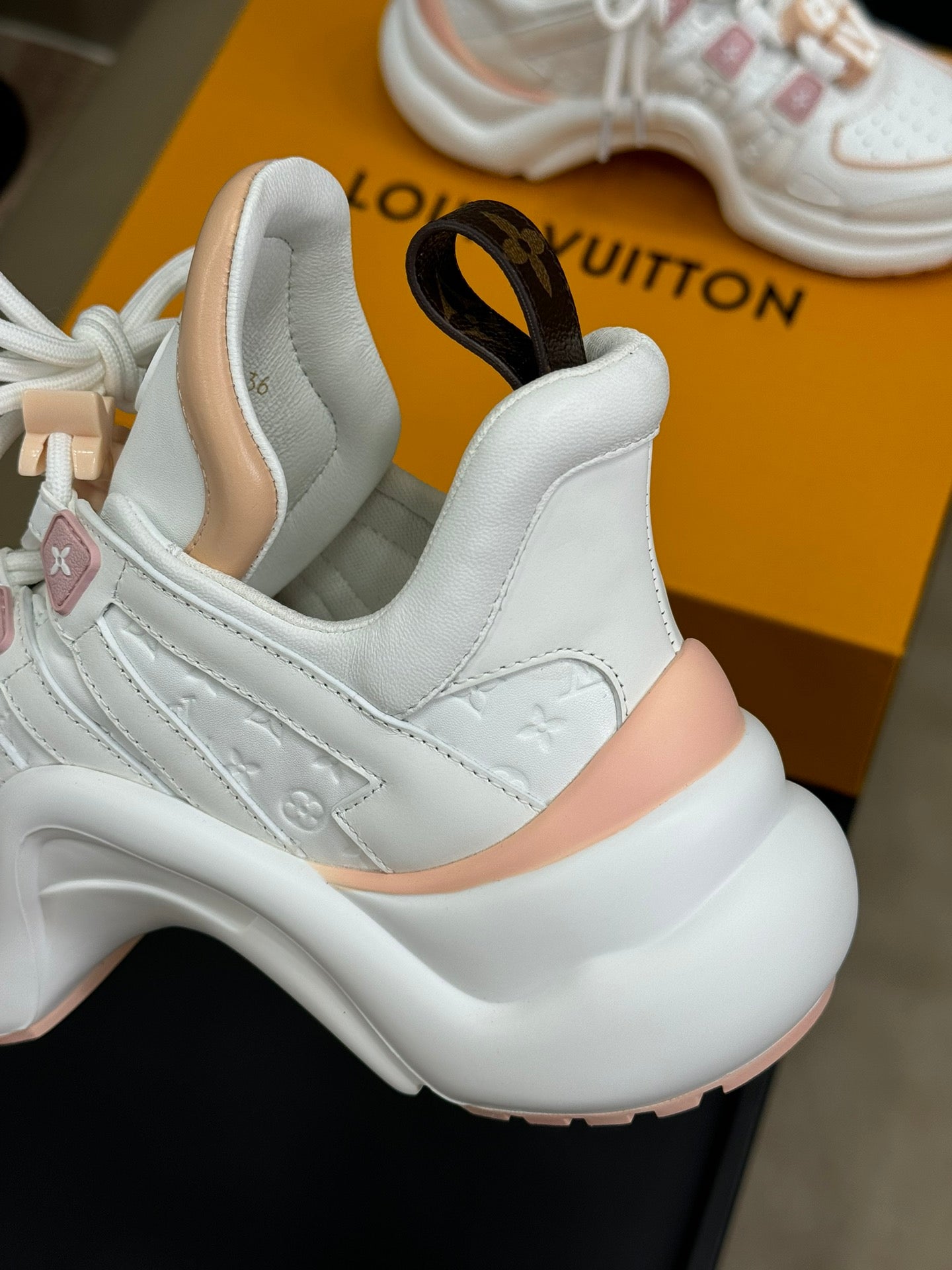Louis Vuitton Archlight Sneaker White Mix Nude Calfskin