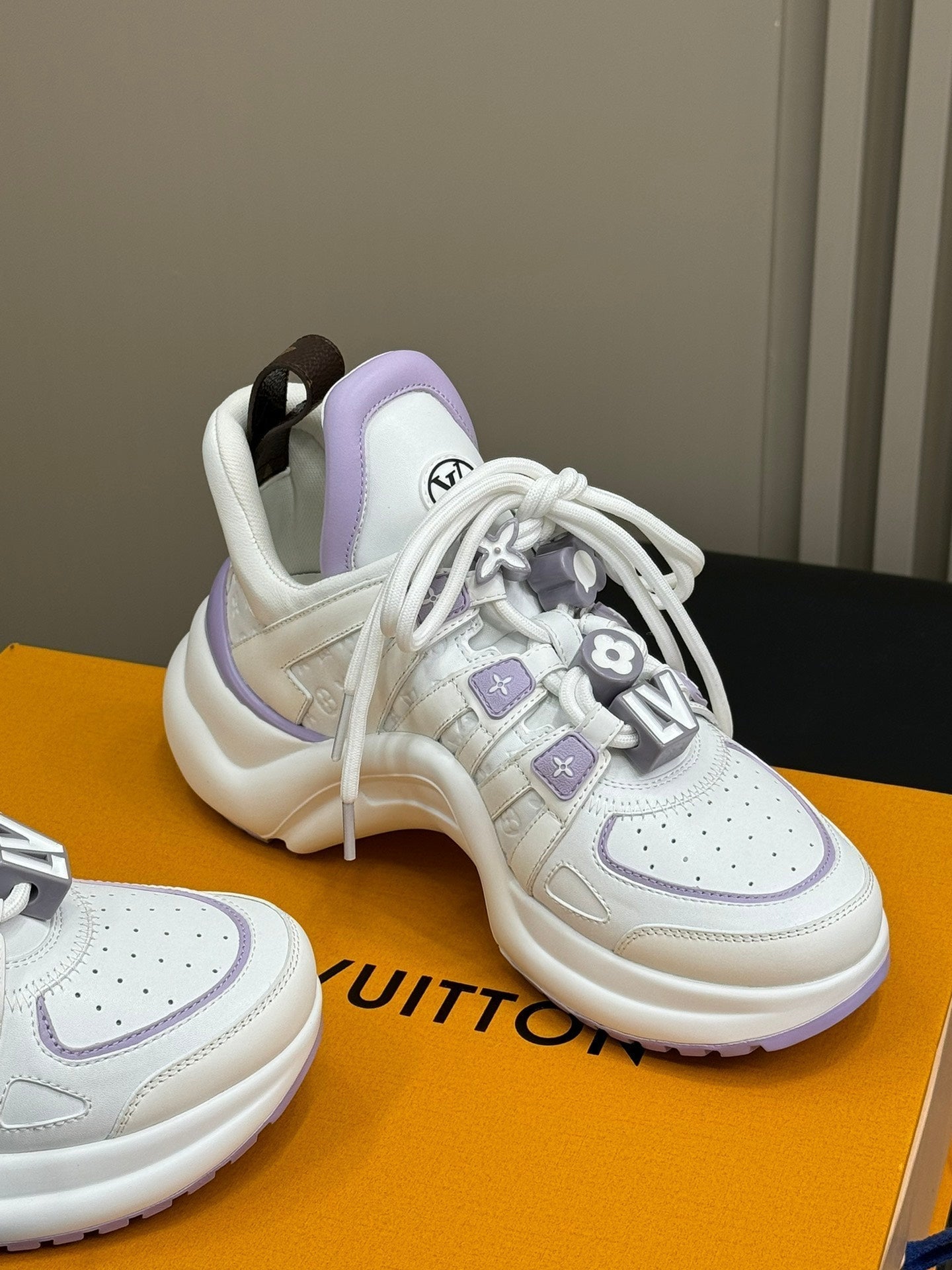 Louis Vuitton Archlight Sneaker White Mix Purple Calfskin