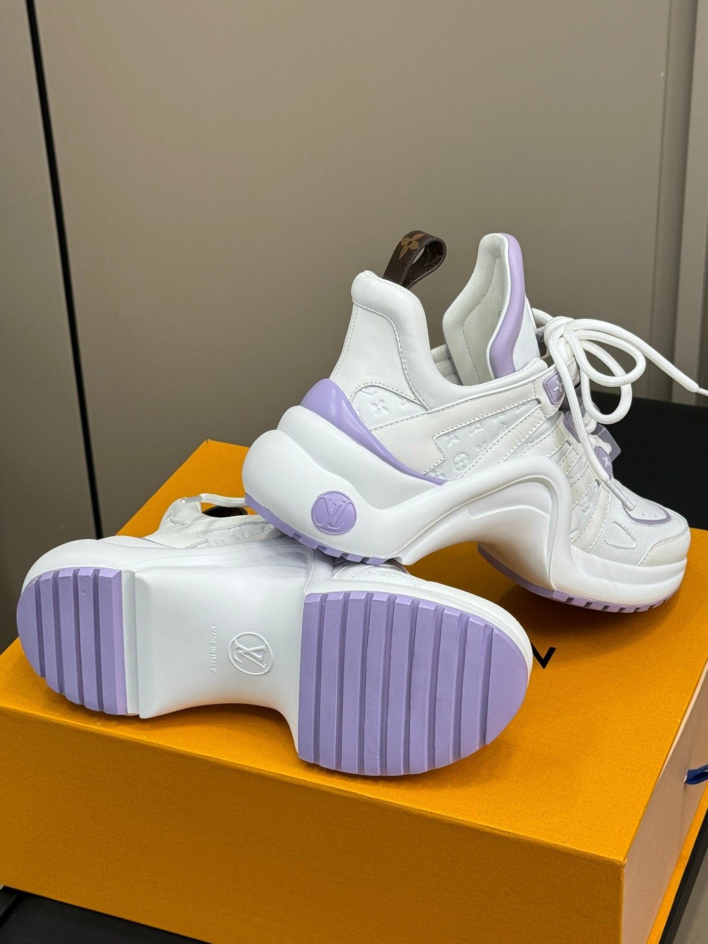 Louis Vuitton Archlight Sneaker White Mix Purple Calfskin