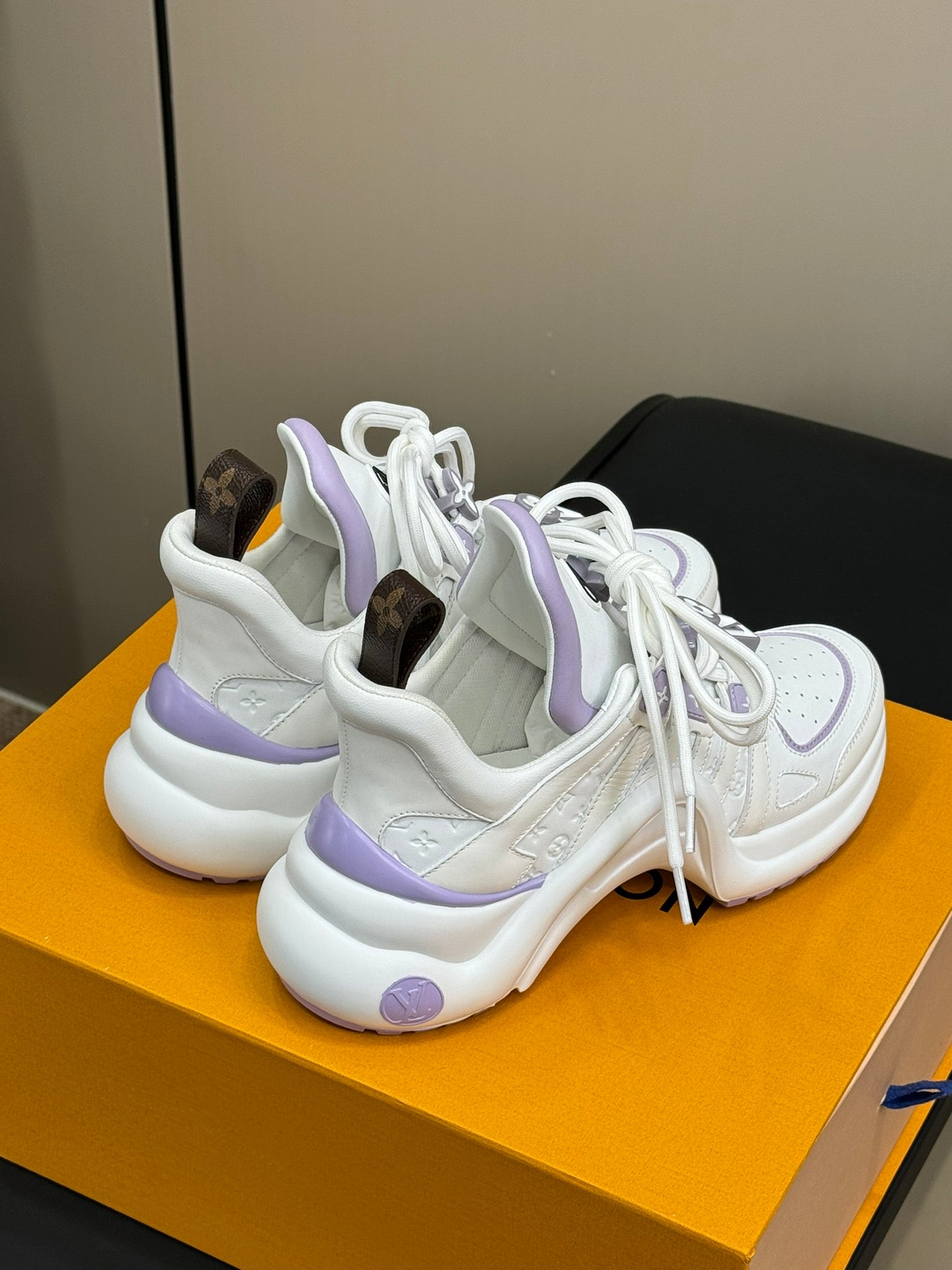 Louis Vuitton Archlight Sneaker White Mix Purple Calfskin