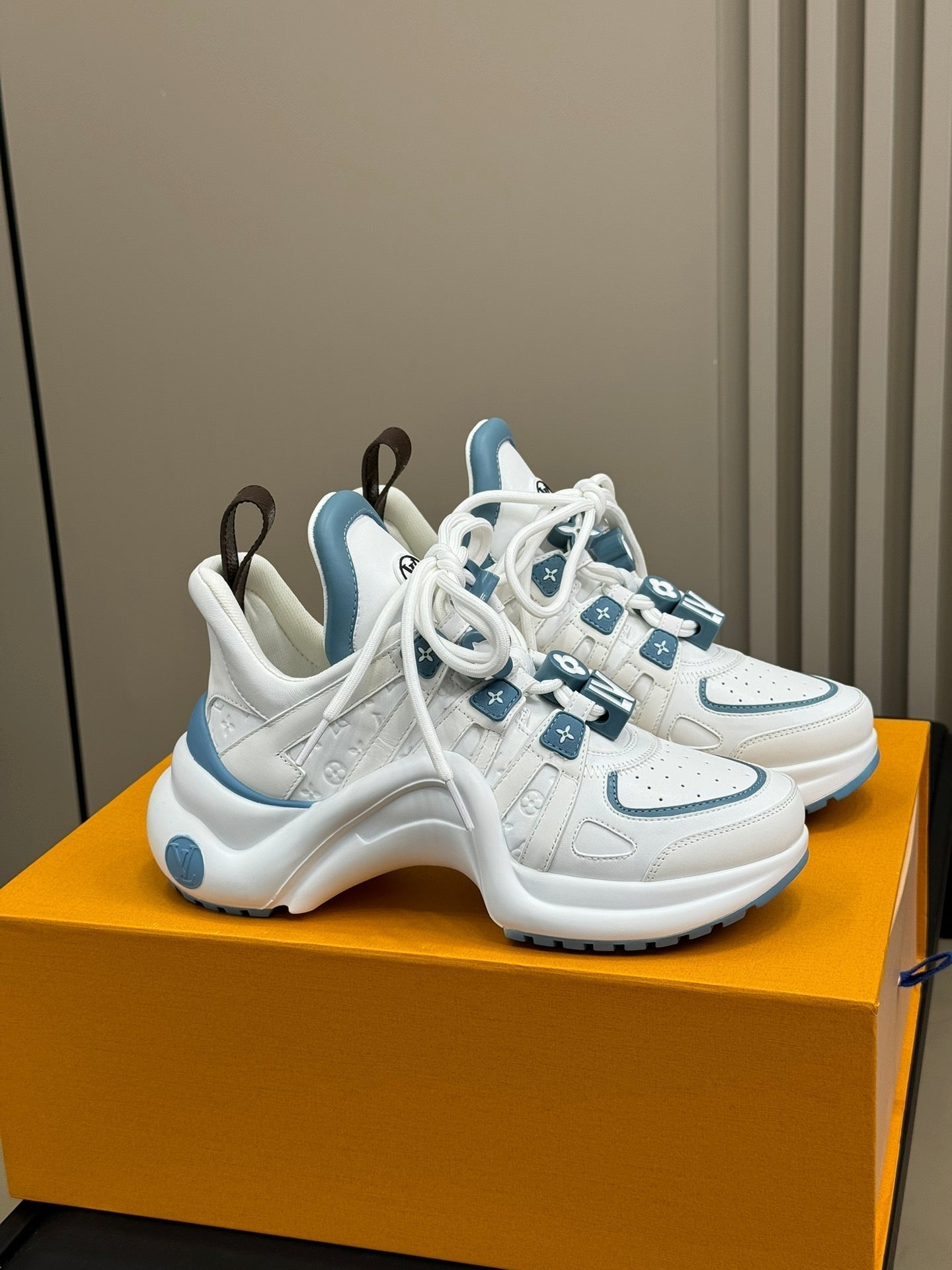 Louis Vuitton Archlight Sneaker White Mix Blue Calfskin