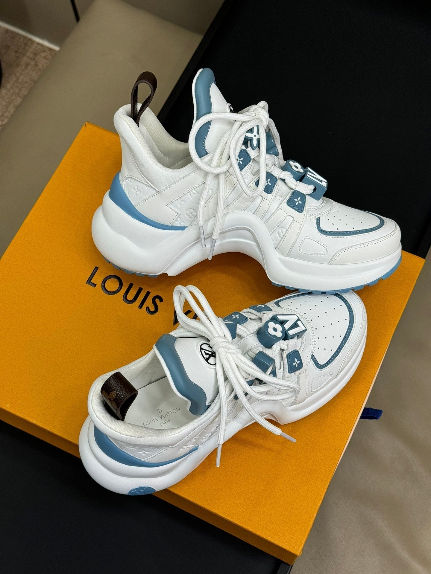 Louis Vuitton Archlight Sneaker White Mix Blue Calfskin