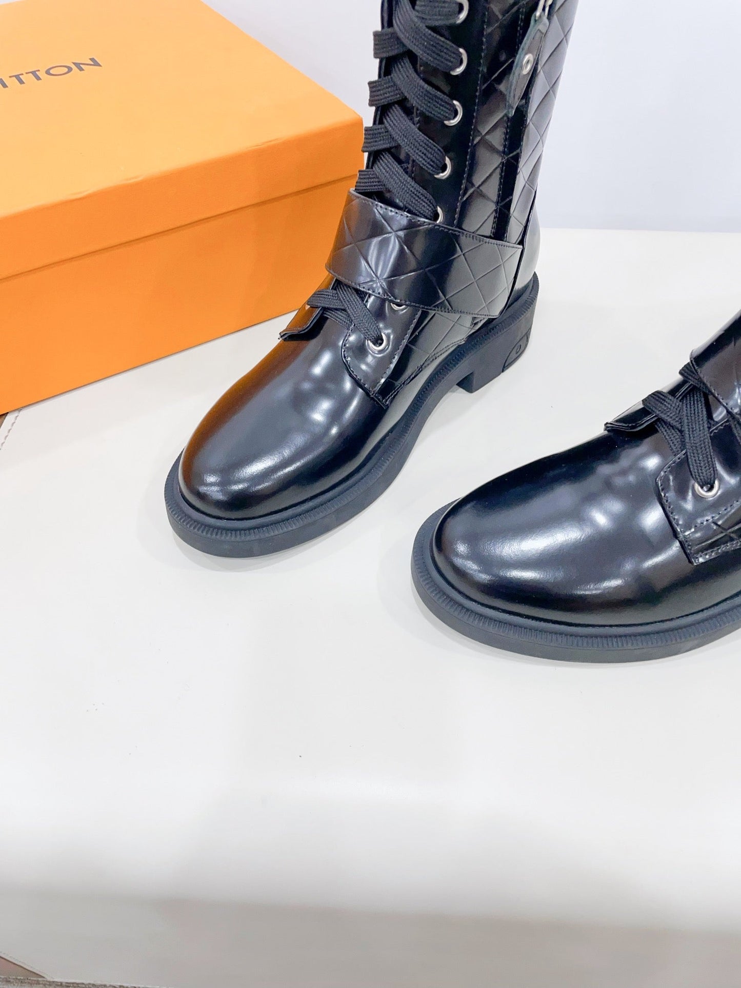 Louis Vuitton Westside Ankle Boot Glossy Black Calfskin