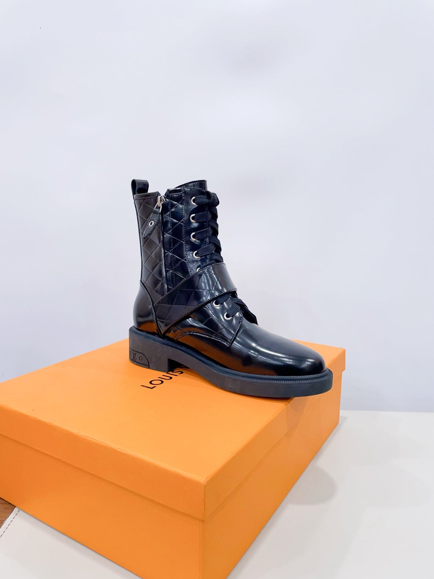 Louis Vuitton Westside Ankle Boot Glossy Black Calfskin