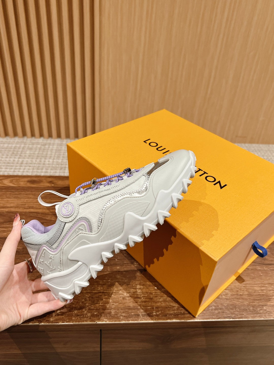 Louis Vuitton Rush Sneaker Black Mix Purple Cowhide