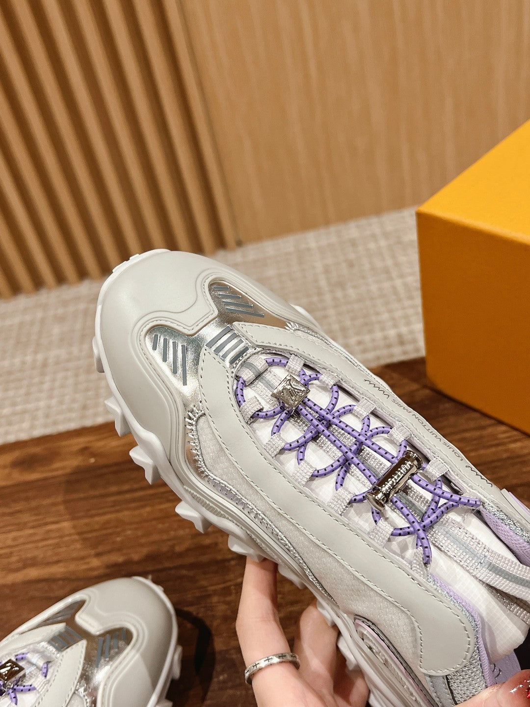 Louis Vuitton Rush Sneaker Black Mix Purple Cowhide