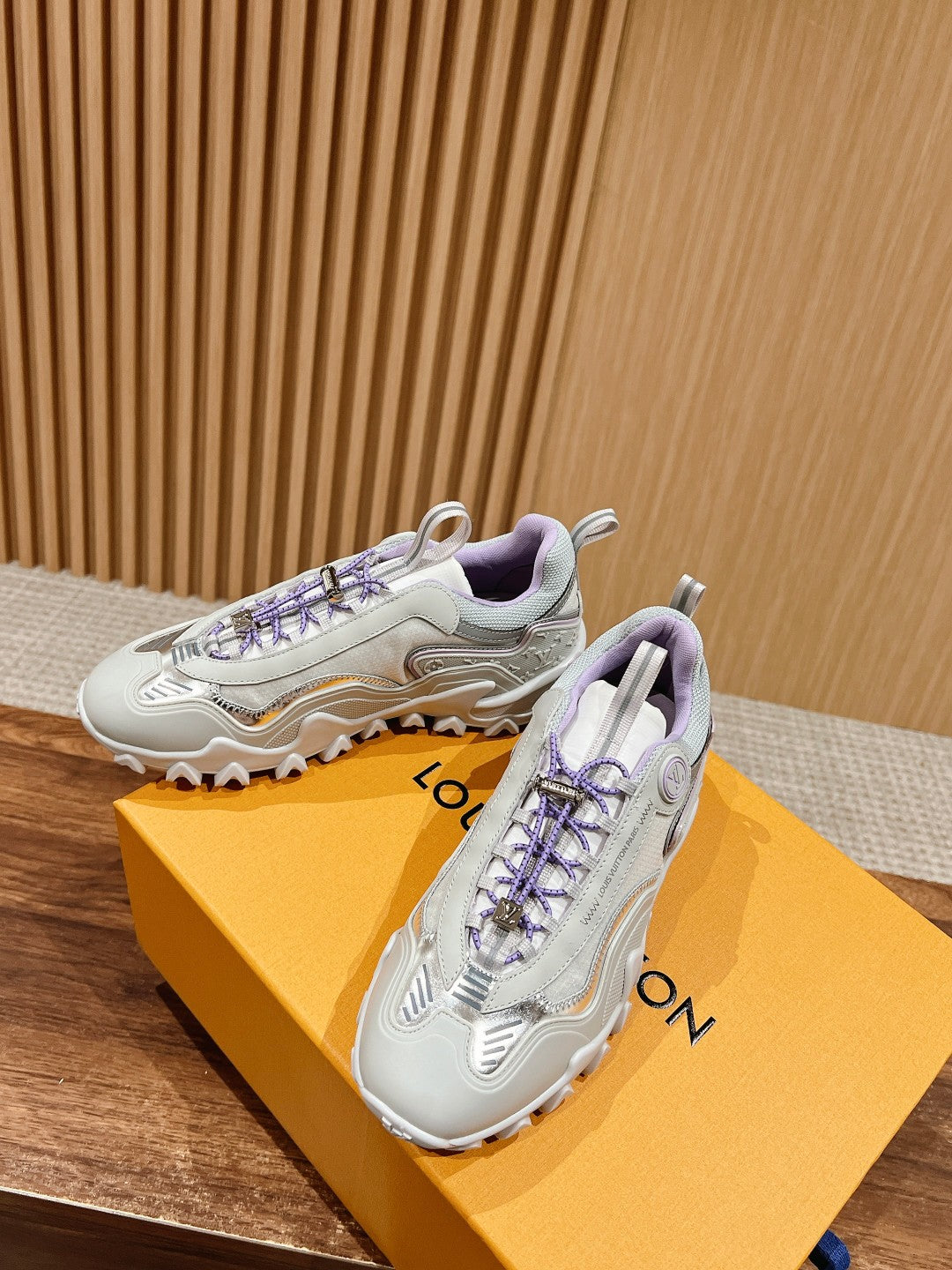 Louis Vuitton Rush Sneaker Black Mix Purple Cowhide