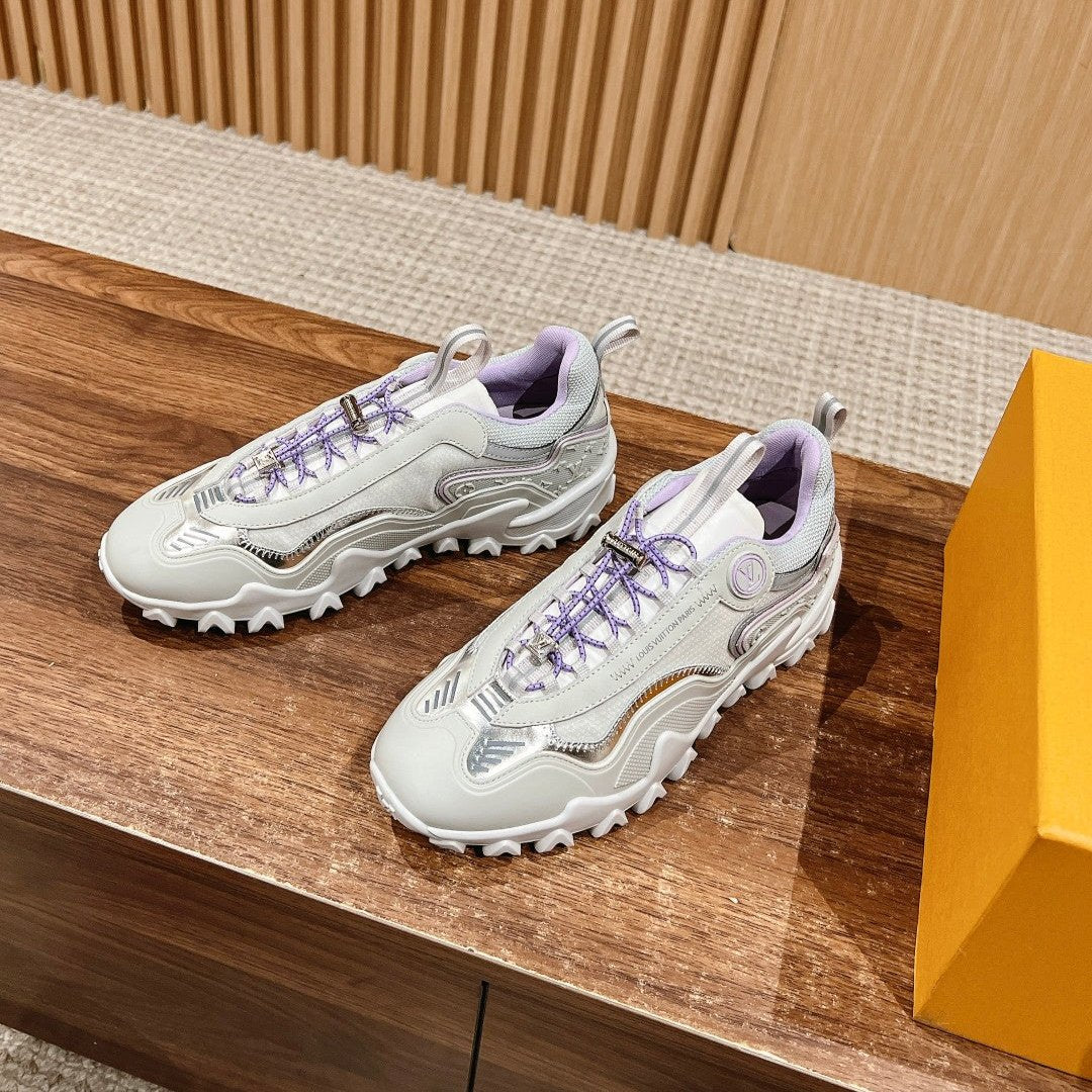 Louis Vuitton Rush Sneaker Black Mix Purple Cowhide