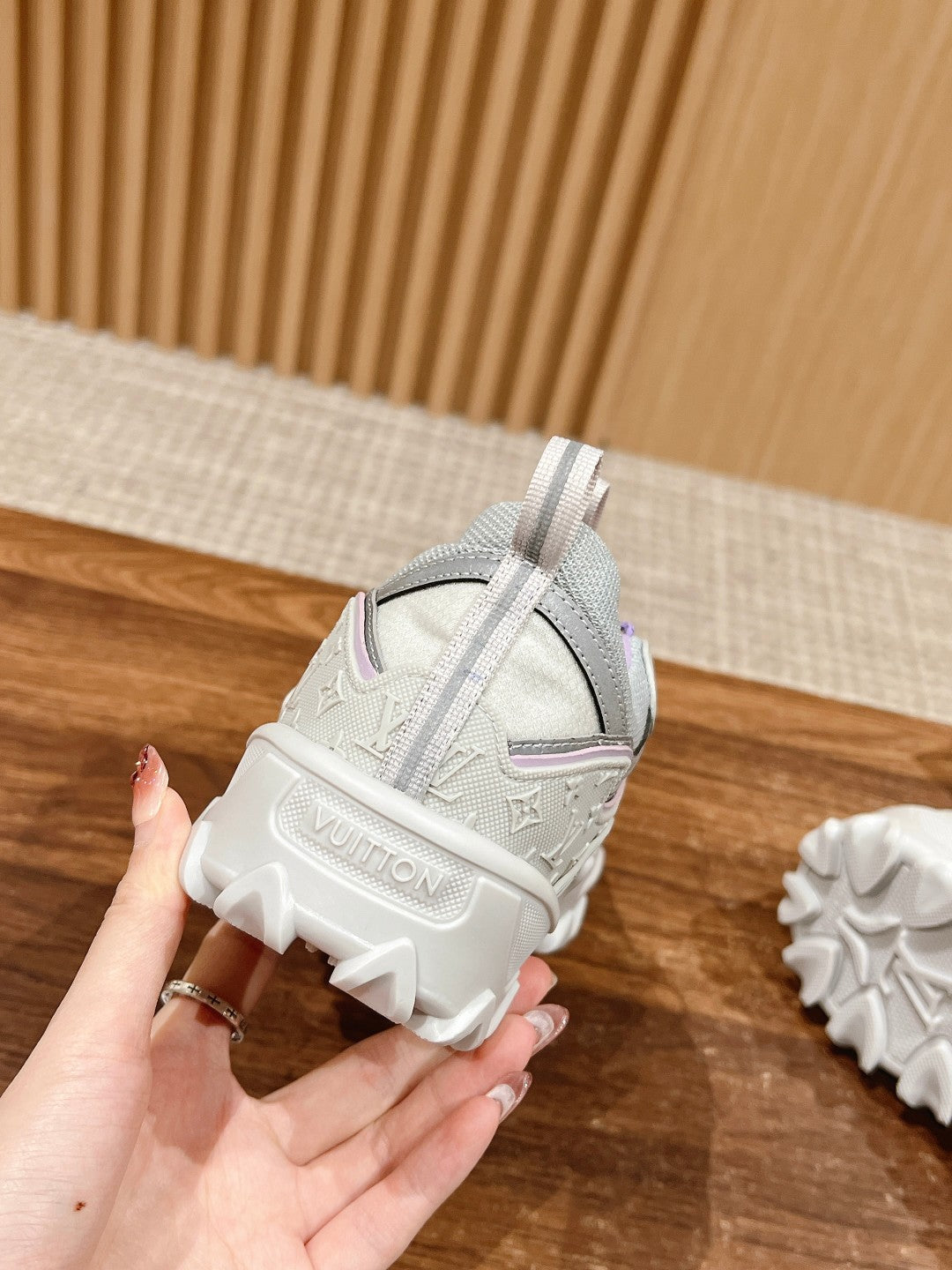 Louis Vuitton Rush Sneaker Black Mix Purple Cowhide