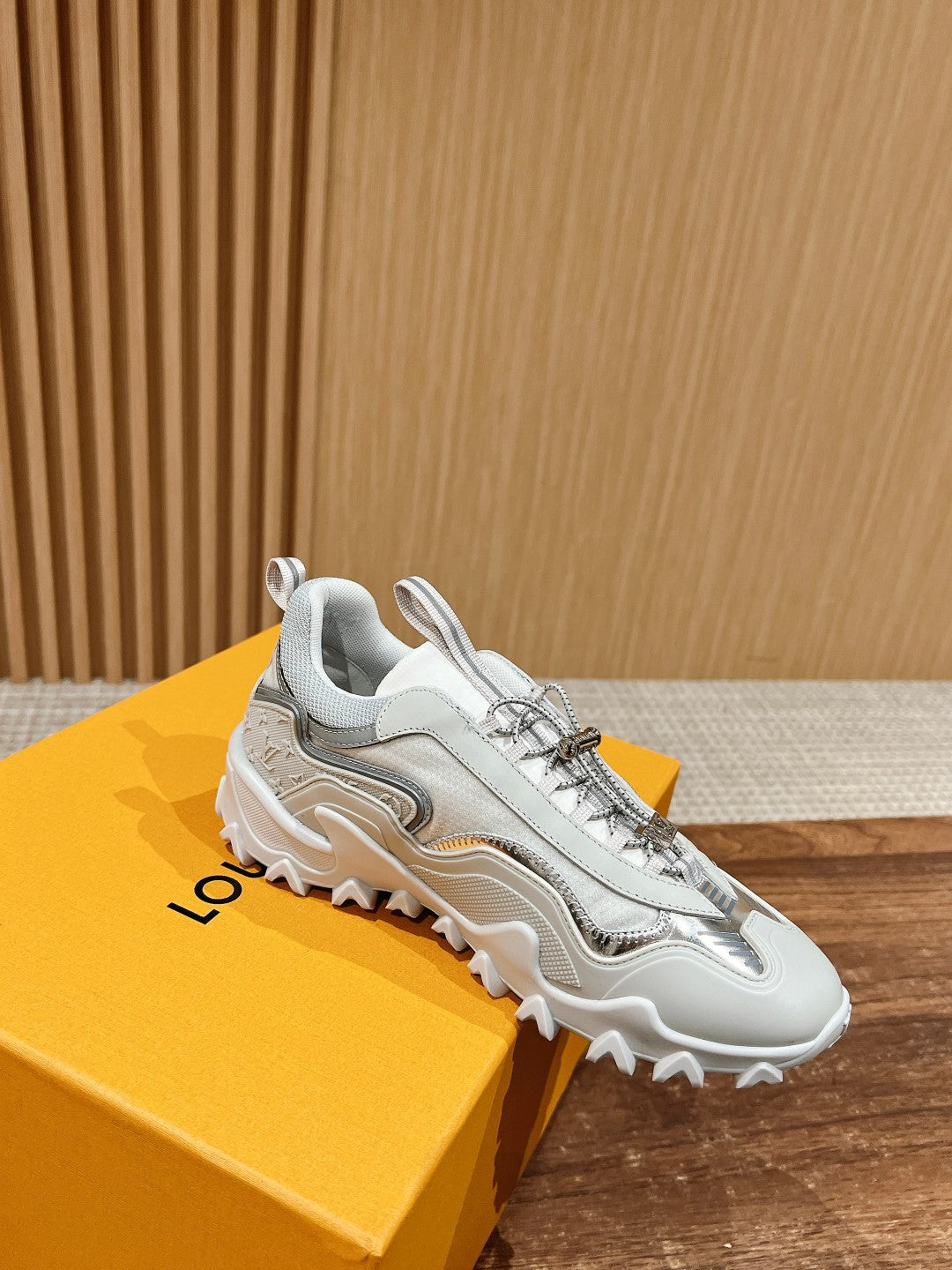 Louis Vuitton Rush Sneaker White Mix Silver Cowhide