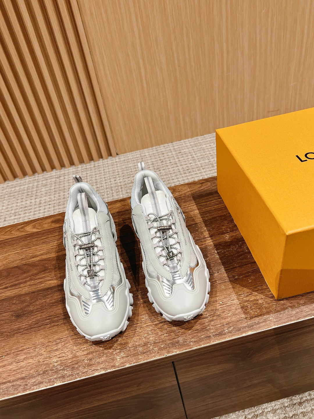 Louis Vuitton Rush Sneaker White Mix Silver Cowhide