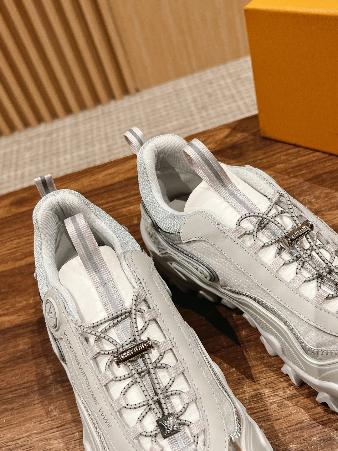 Louis Vuitton Rush Sneaker White Mix Silver Cowhide