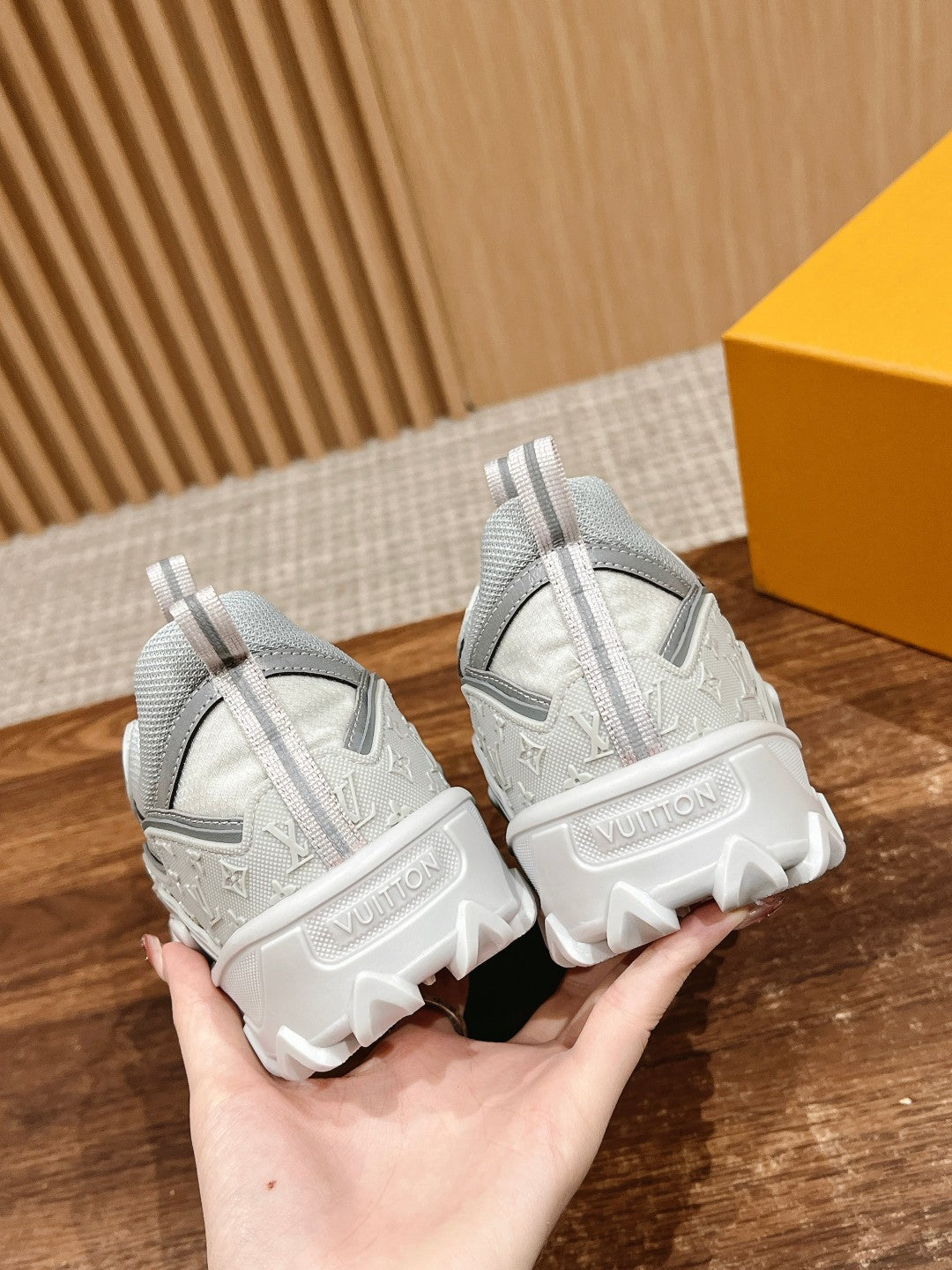 Louis Vuitton Rush Sneaker White Mix Silver Cowhide
