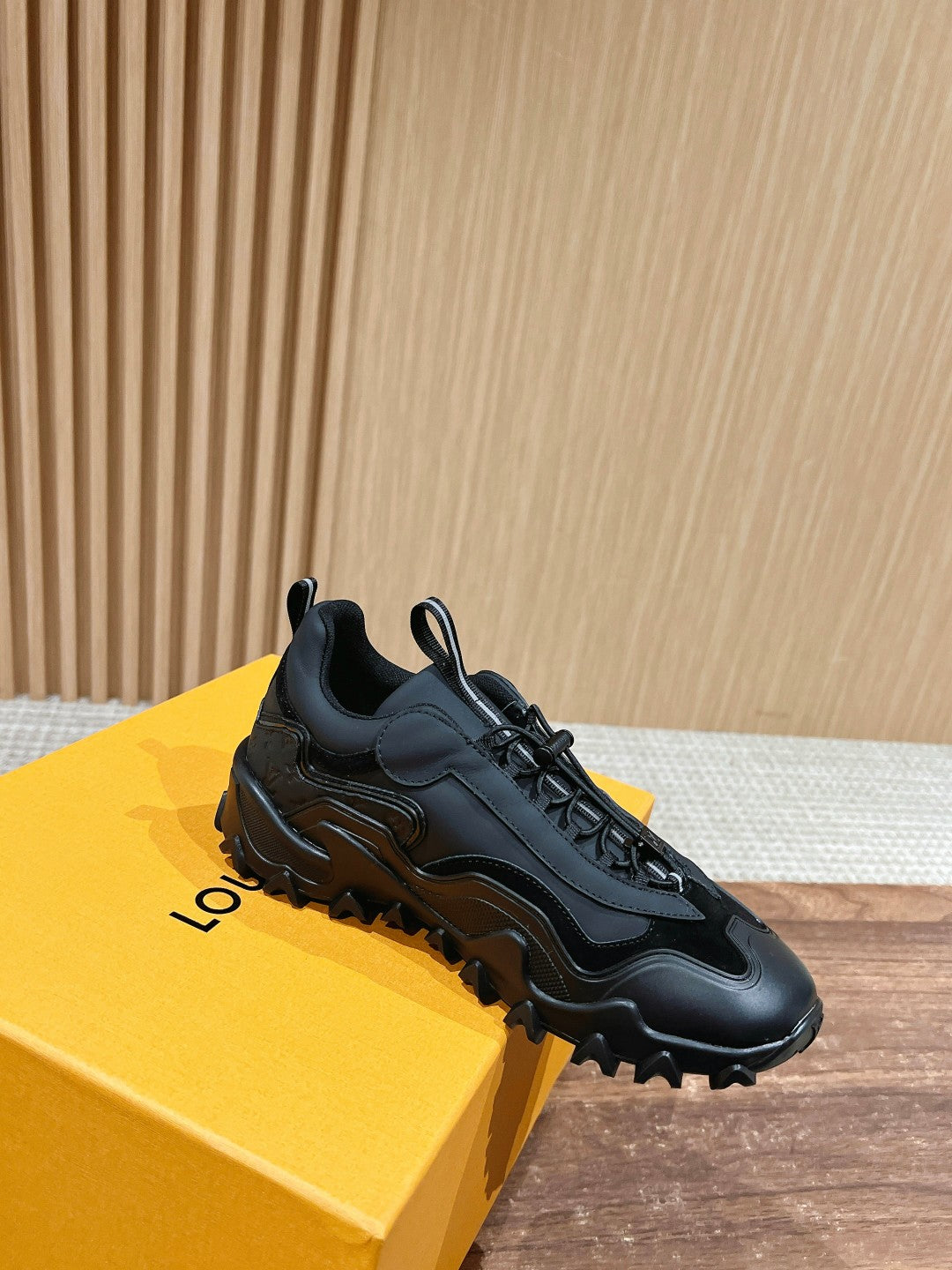 Louis Vuitton Rush Sneaker Black Cowhide