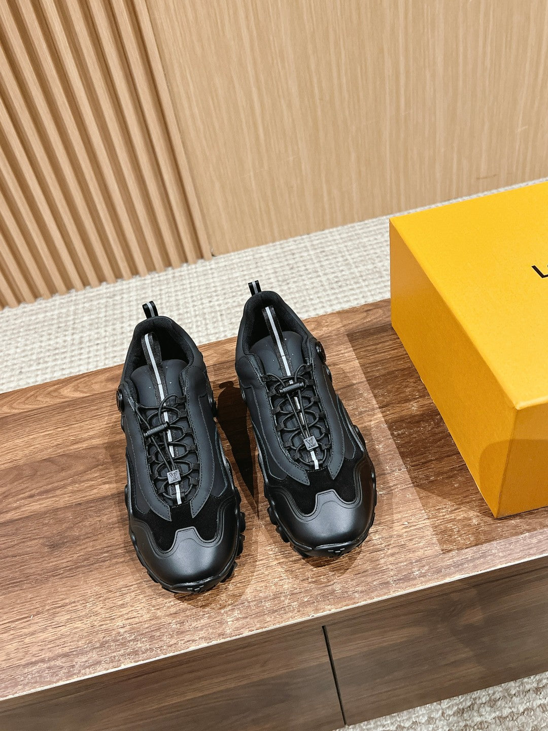 Louis Vuitton Rush Sneaker Black Cowhide