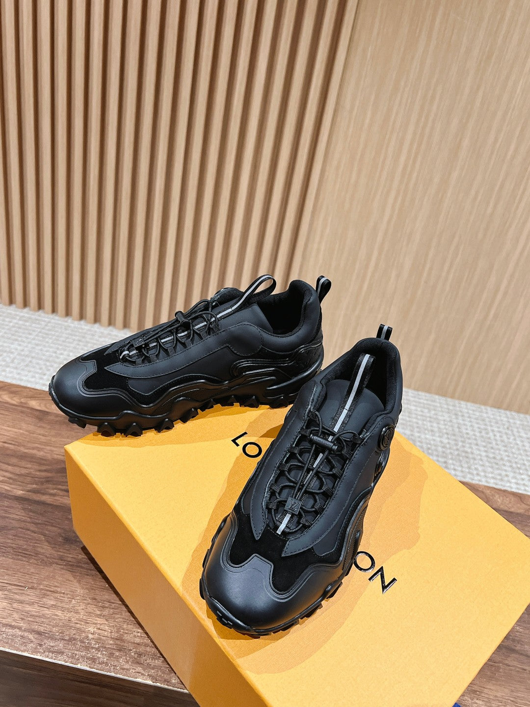 Louis Vuitton Rush Sneaker Black Cowhide