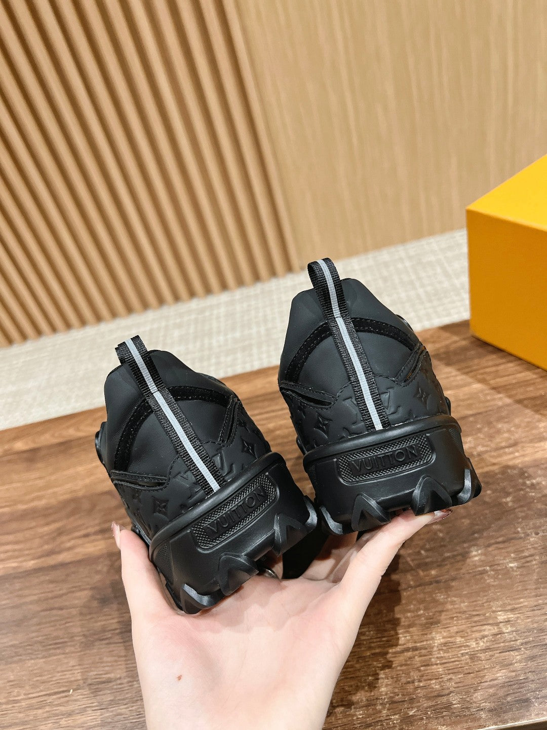 Louis Vuitton Rush Sneaker Black Cowhide
