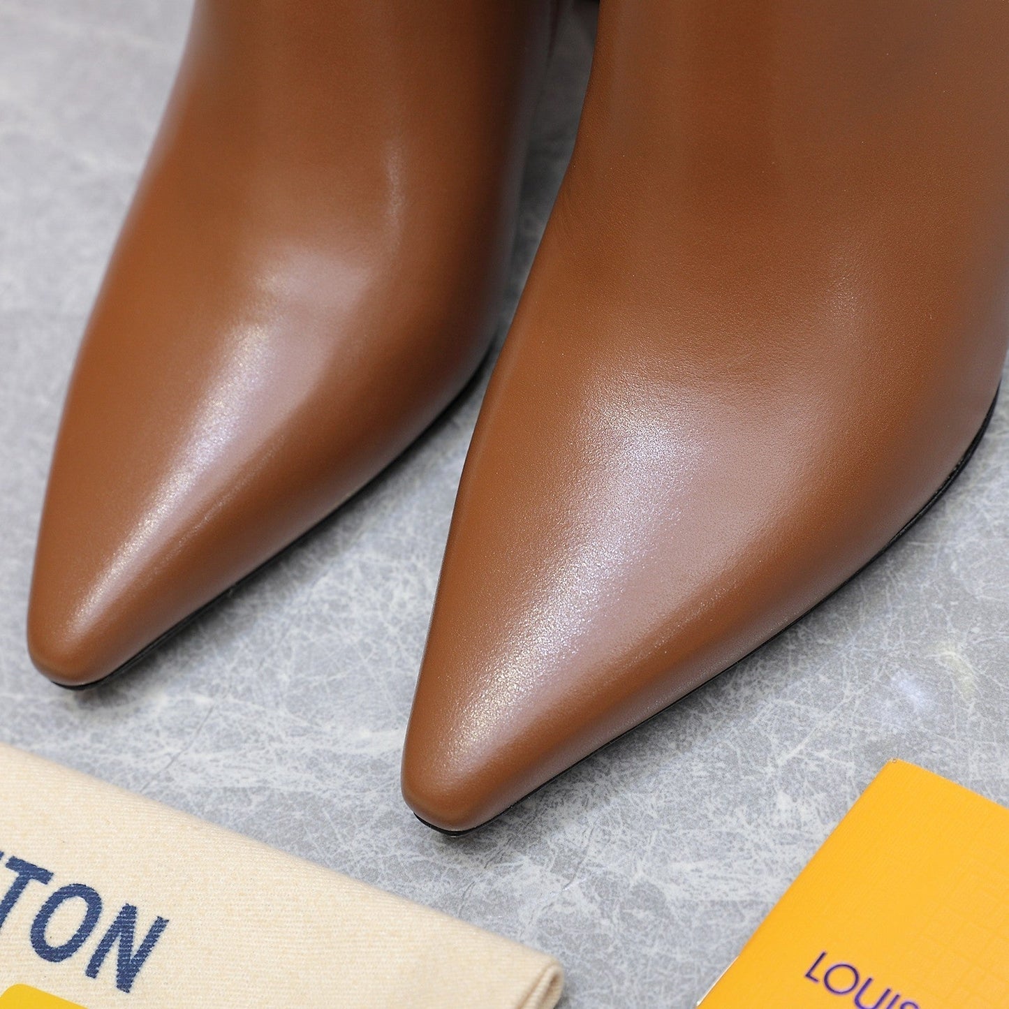 Louis Vuitton Sparkle Ankle Boots 70mm Brown Cowhide