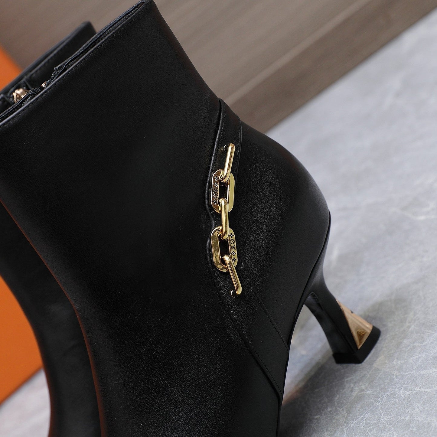 Louis Vuitton Sparkle Ankle Boots 70mm Black Cowhide