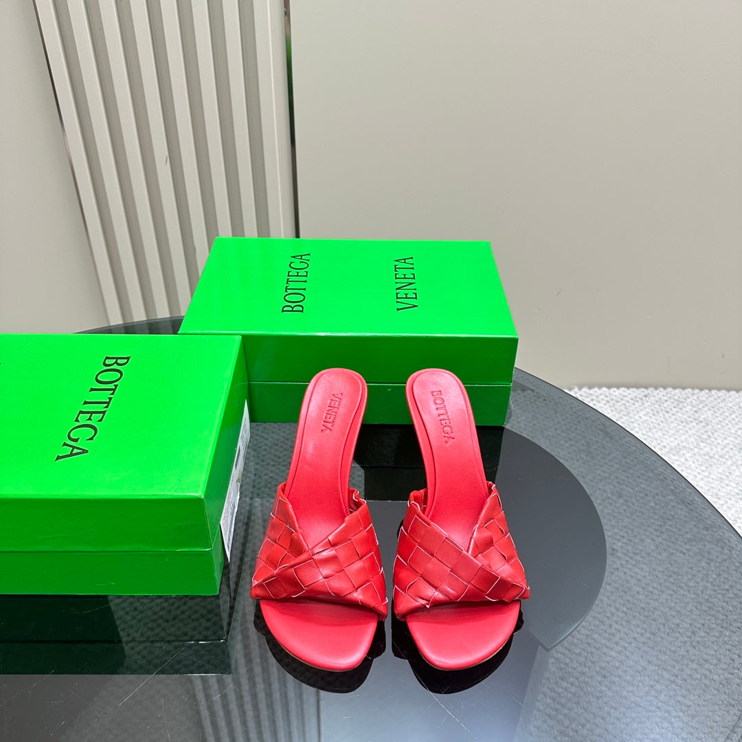 Bottega Veneta blink mule 95 red lambskin
