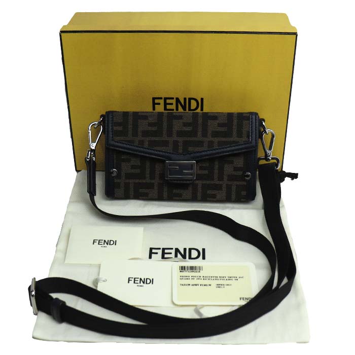 Fendi Baguette Soft Trunk Phone Pouch Shoulder Bag