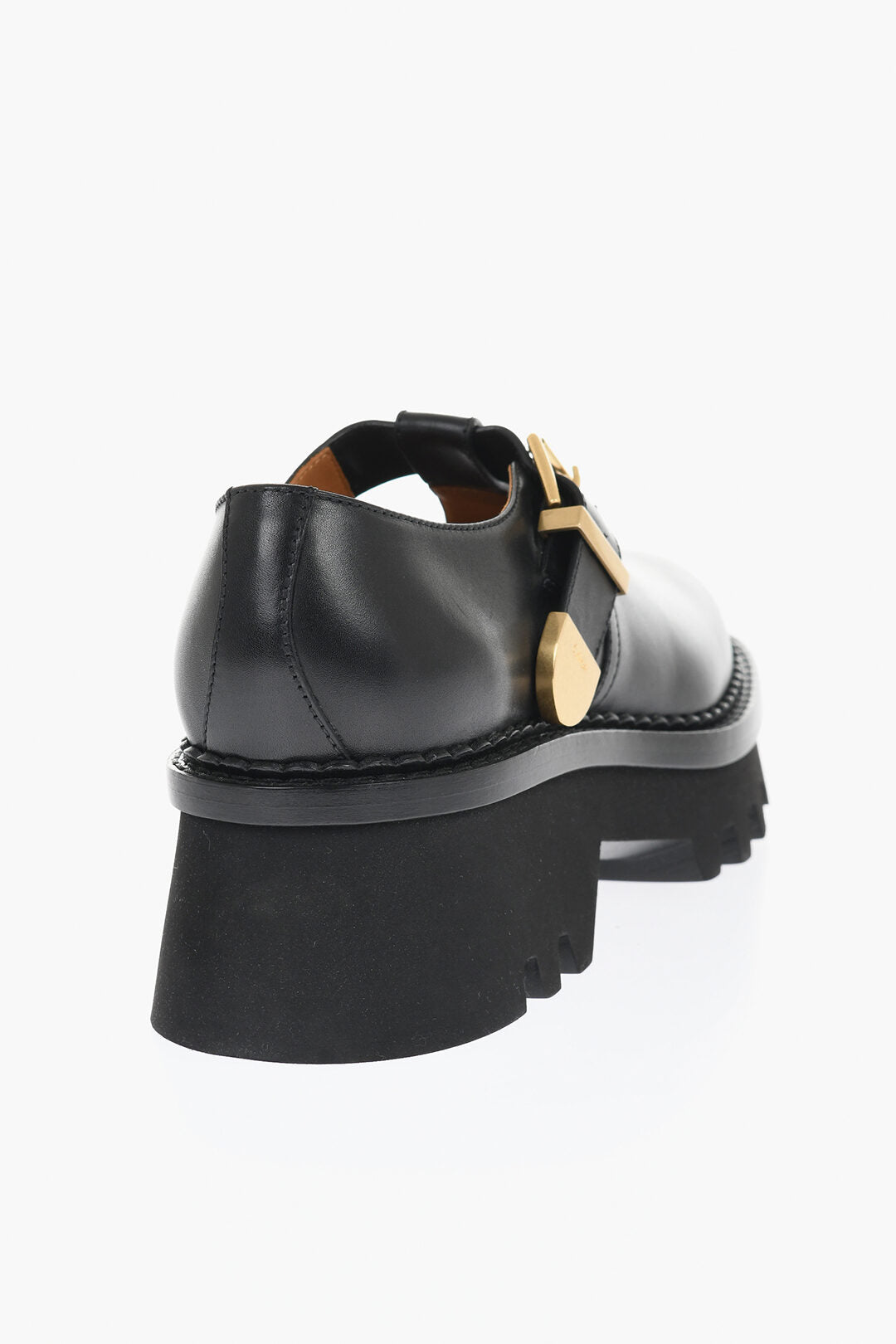 Chloe Leather Mary Janes With Tank Sole