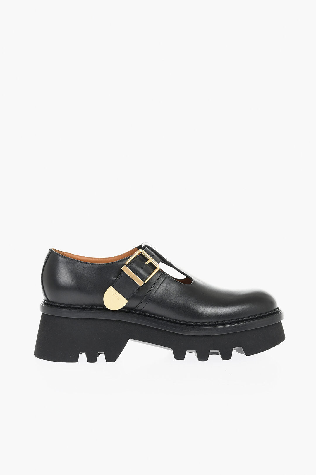 Chloe Leather Mary Janes With Tank Sole