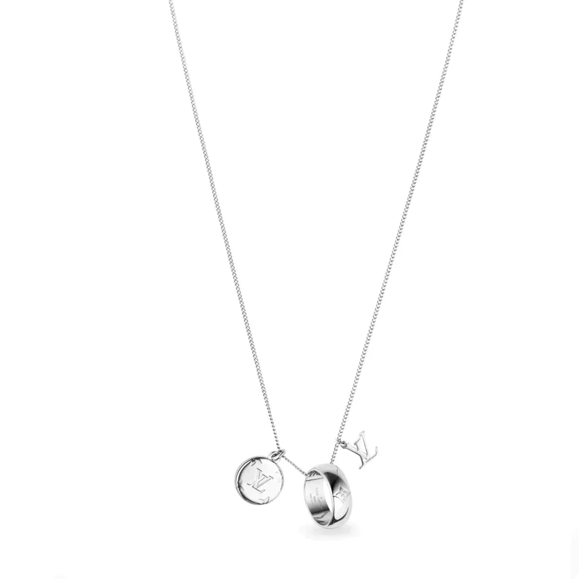 Louis Vuitton MONOGRAM PATTERN CHARMS NECKLACE