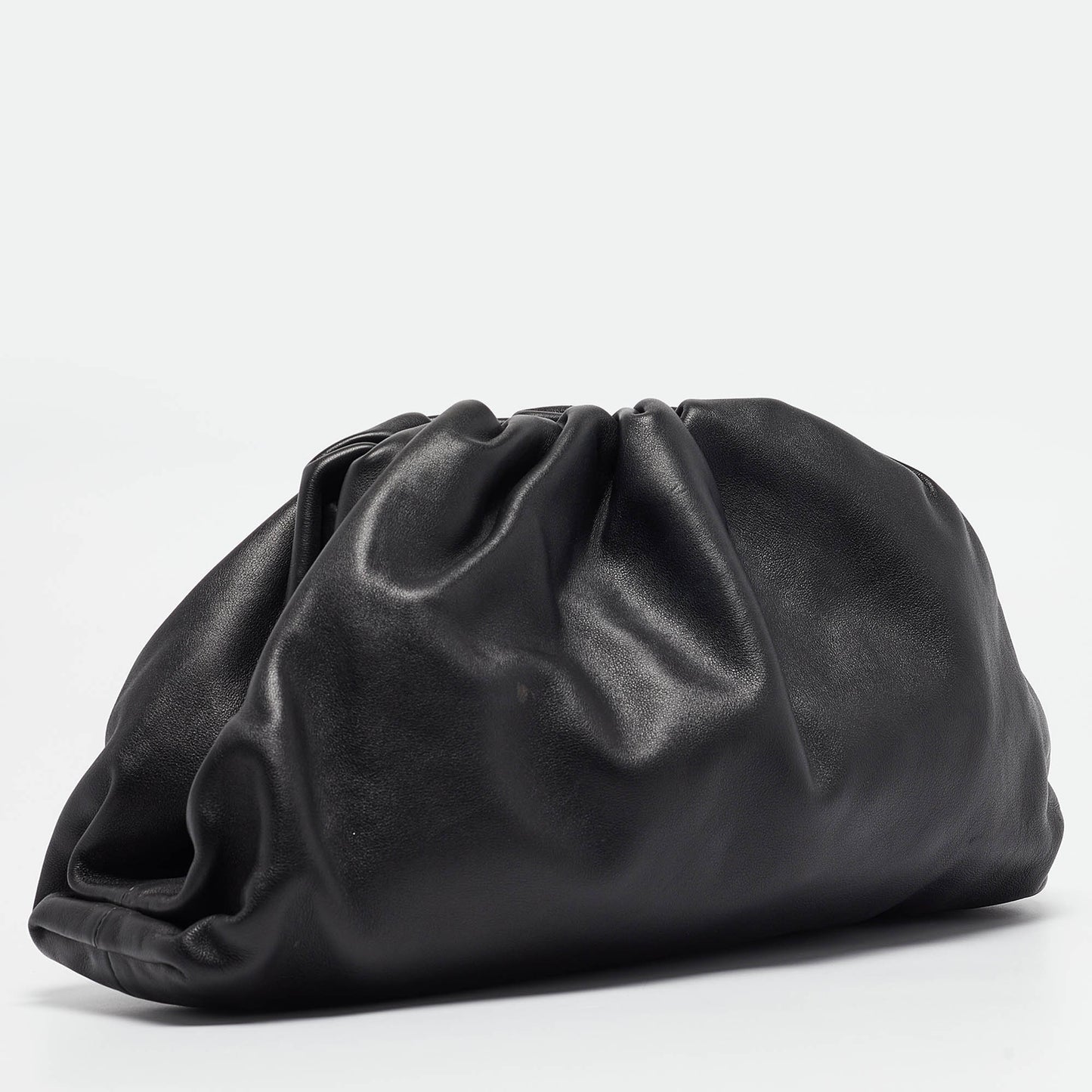 BOTTEGA VENETA Black Leather Classic Pouch